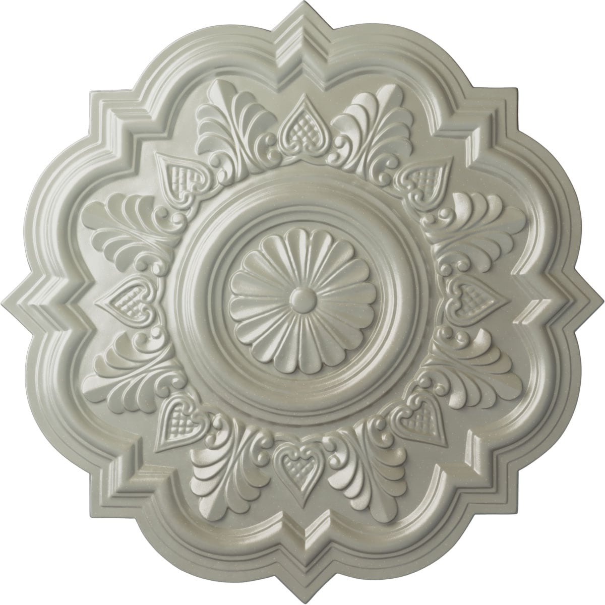Ekena Millwork CM20DRFCS Deria 20.25-in W x 20.25-in L Painted Flash Copper Polyurethane Whole Ceiling Medallion