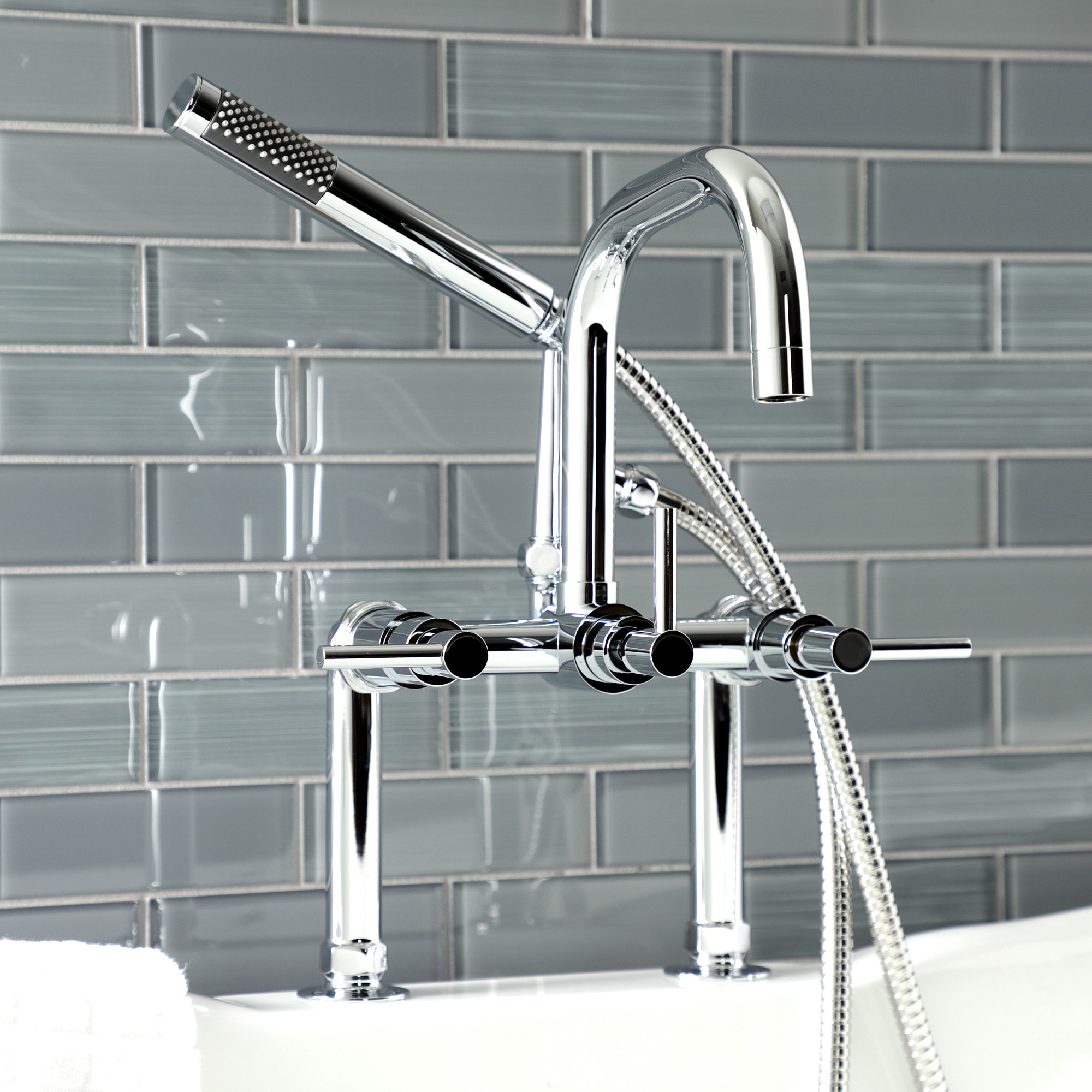 Kingston Brass WLAE8401DL Roman-Tub-Faucets - View #3