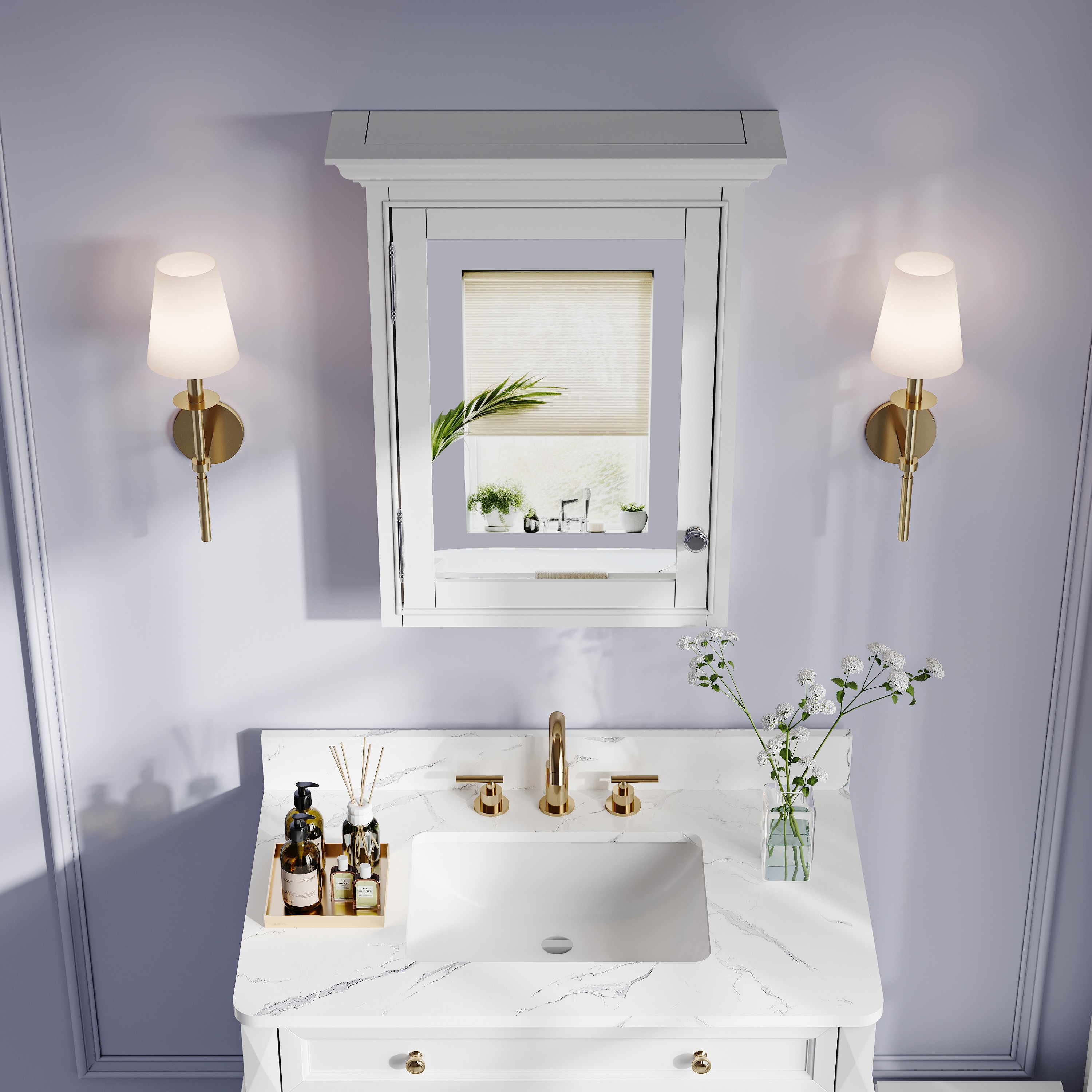 WELLFOR EX2BMFL-24-32 Bathroom-Medicine-Cabinets - View #7