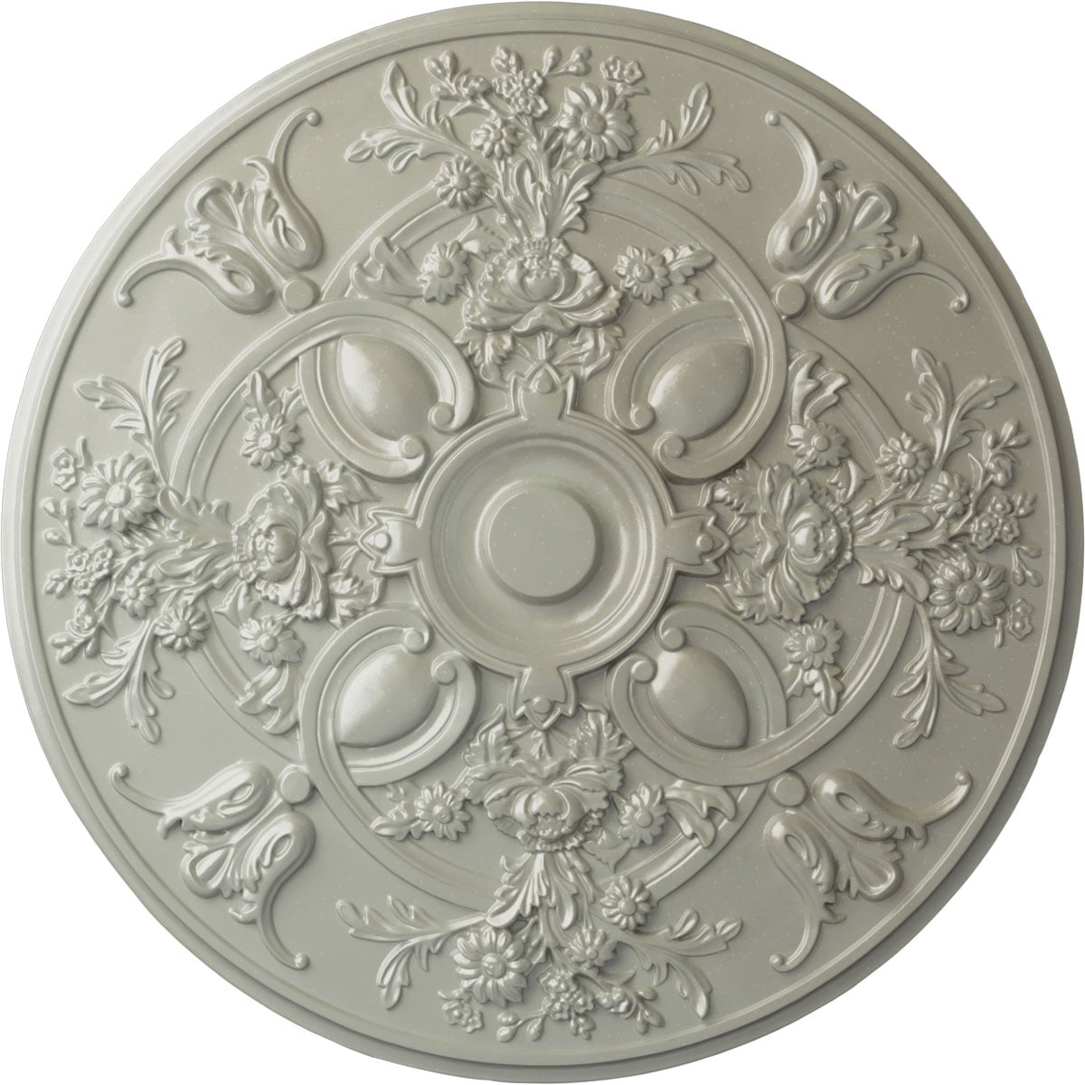 Ekena Millwork CM31BAFCS Baile 31.25-in W x 31.25-in L Painted Flash Copper Polyurethane Whole Ceiling Medallion