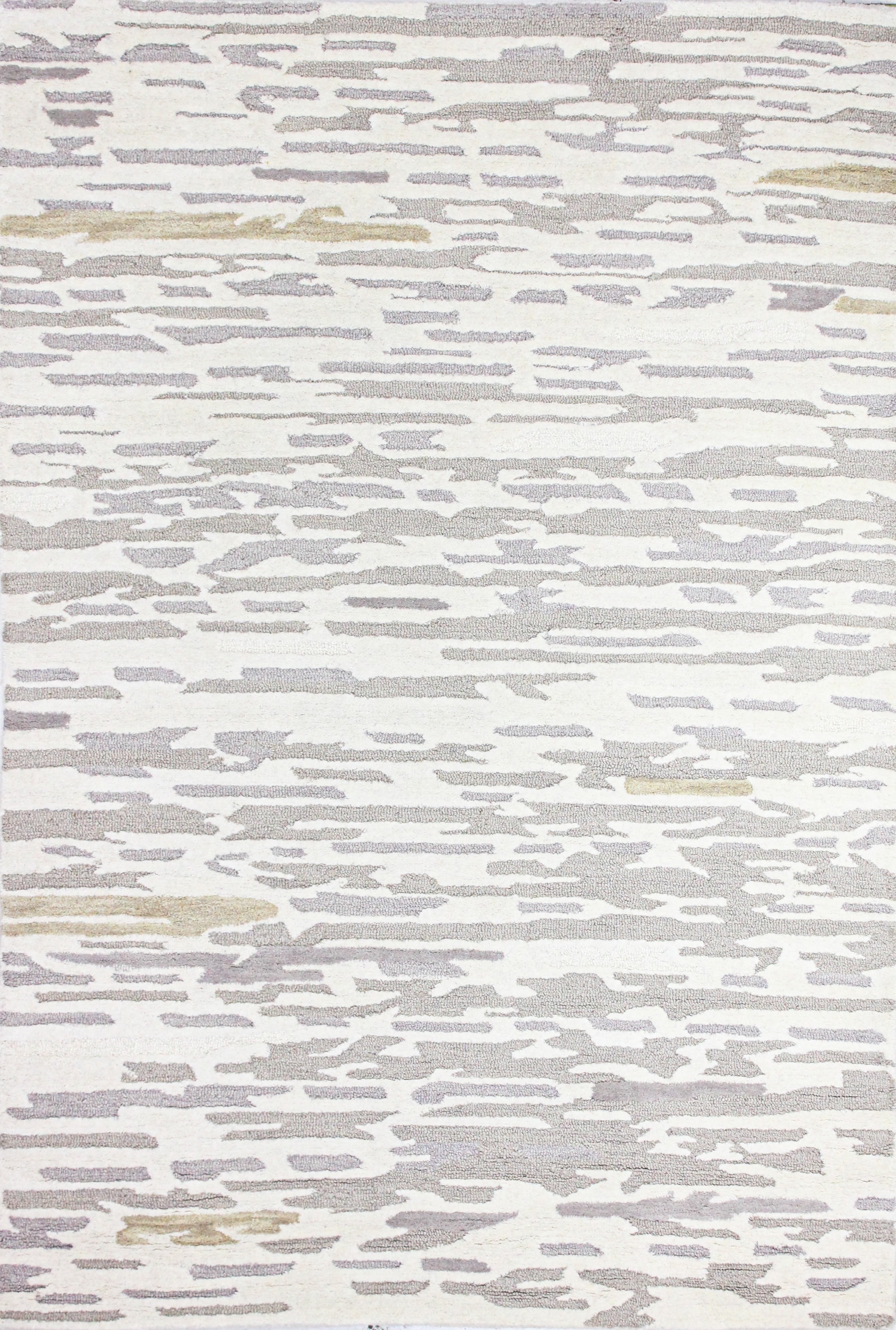 Bashian 649652303376 5 X 8 (ft) Wool Ivory Indoor Geometric Moroccan Area Rug