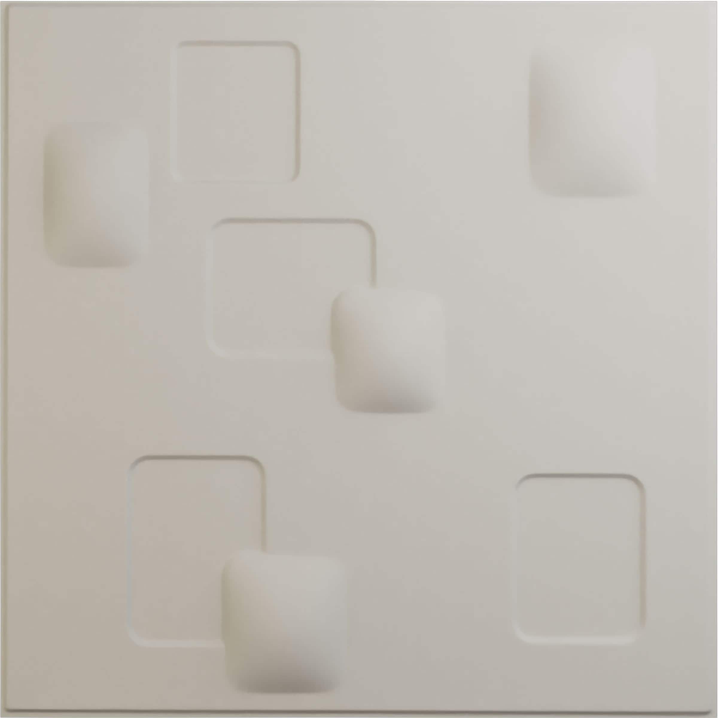 Ekena Millwork WP20X20AVGBW 19-5/8-in x 19-5/8-in Embossed Paintable/Stainable Off-white PVC Wall Panel ( 2.67-sq ft )