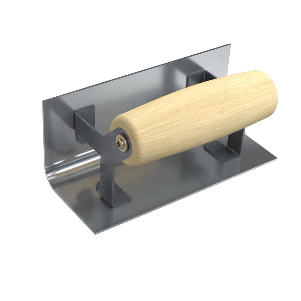 Bon Tool 12-512 6-in x 2.5-in Stainless steel Concrete Edger with 0.5-in Radius