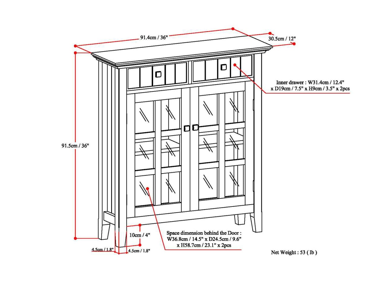 Simpli Home AXCRACA47-LGB Gaming-Storage - View #7