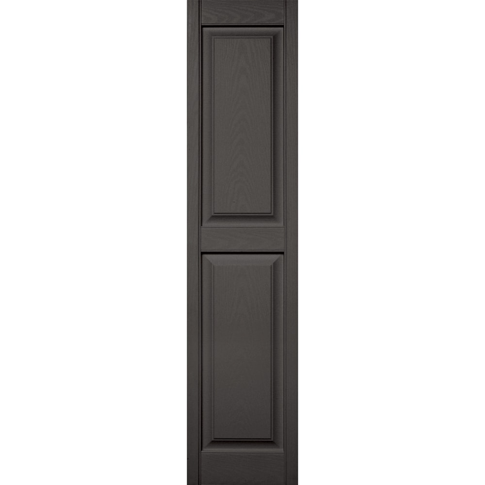 Vantage V4711463018 14.875-in W x 62.875-in H Charcoal Exterior Shutters