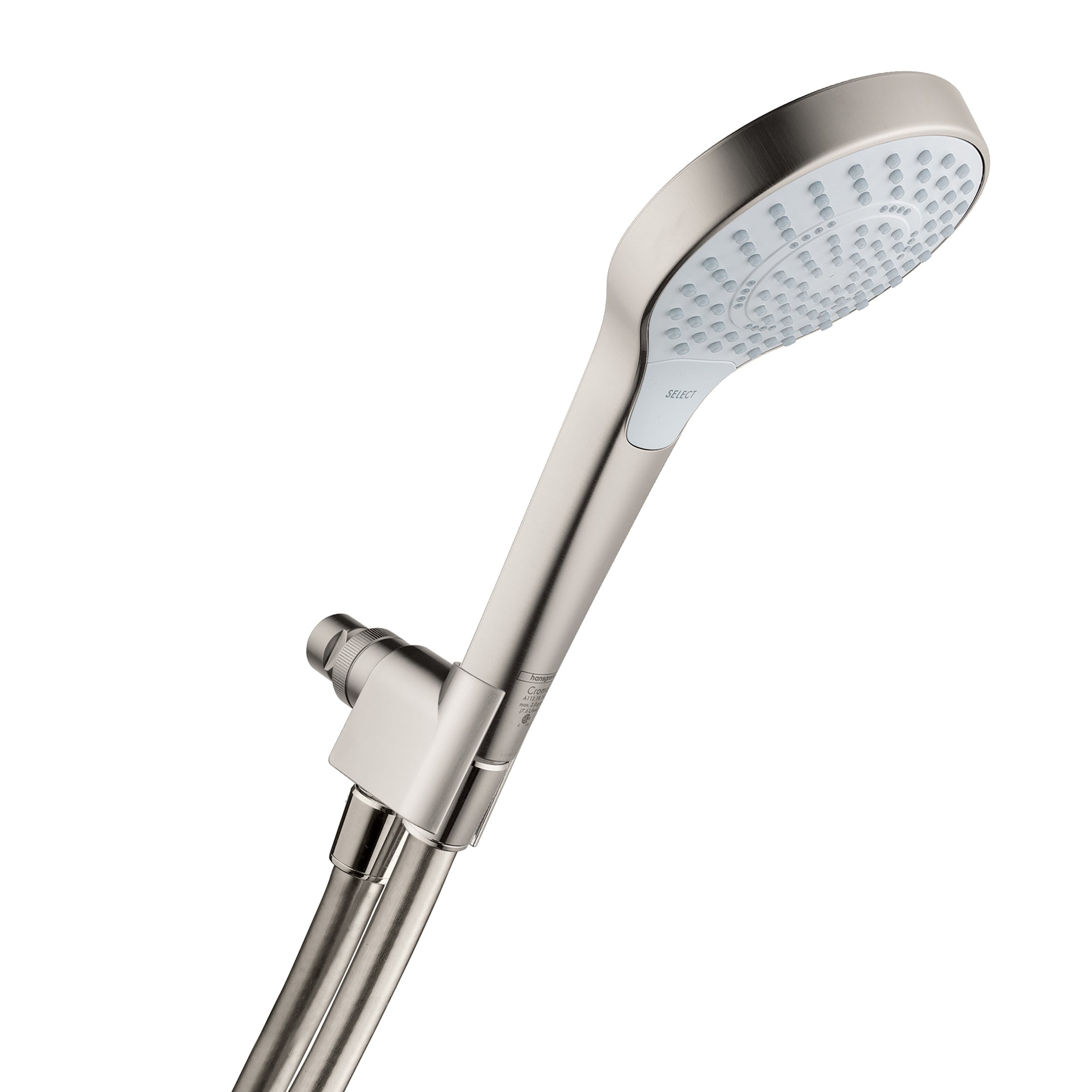 Hansgrohe 04936820 3.0 -Spray Brushed Nickel 4.375-in Round Fixed Shower Head 1.75 GPM