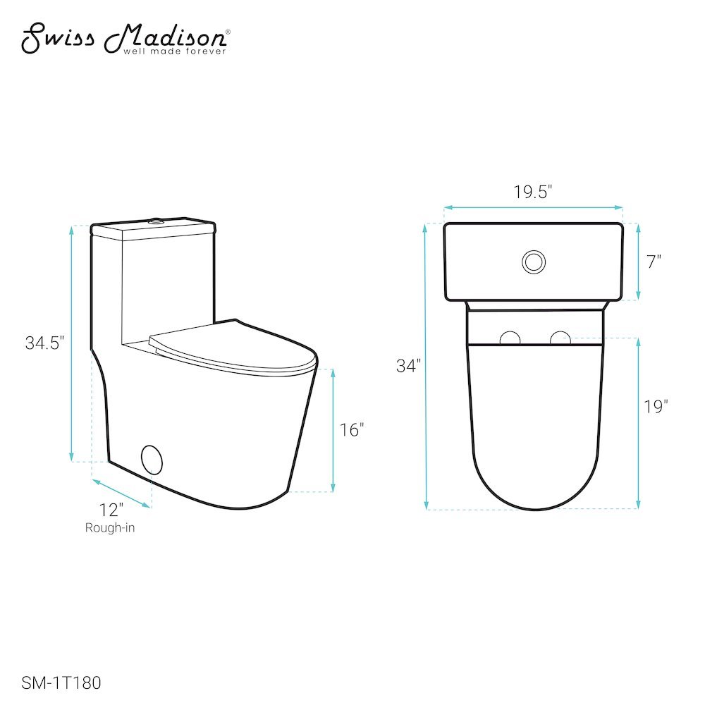 Swiss Madison SM-5-1T180 toilets - View #8