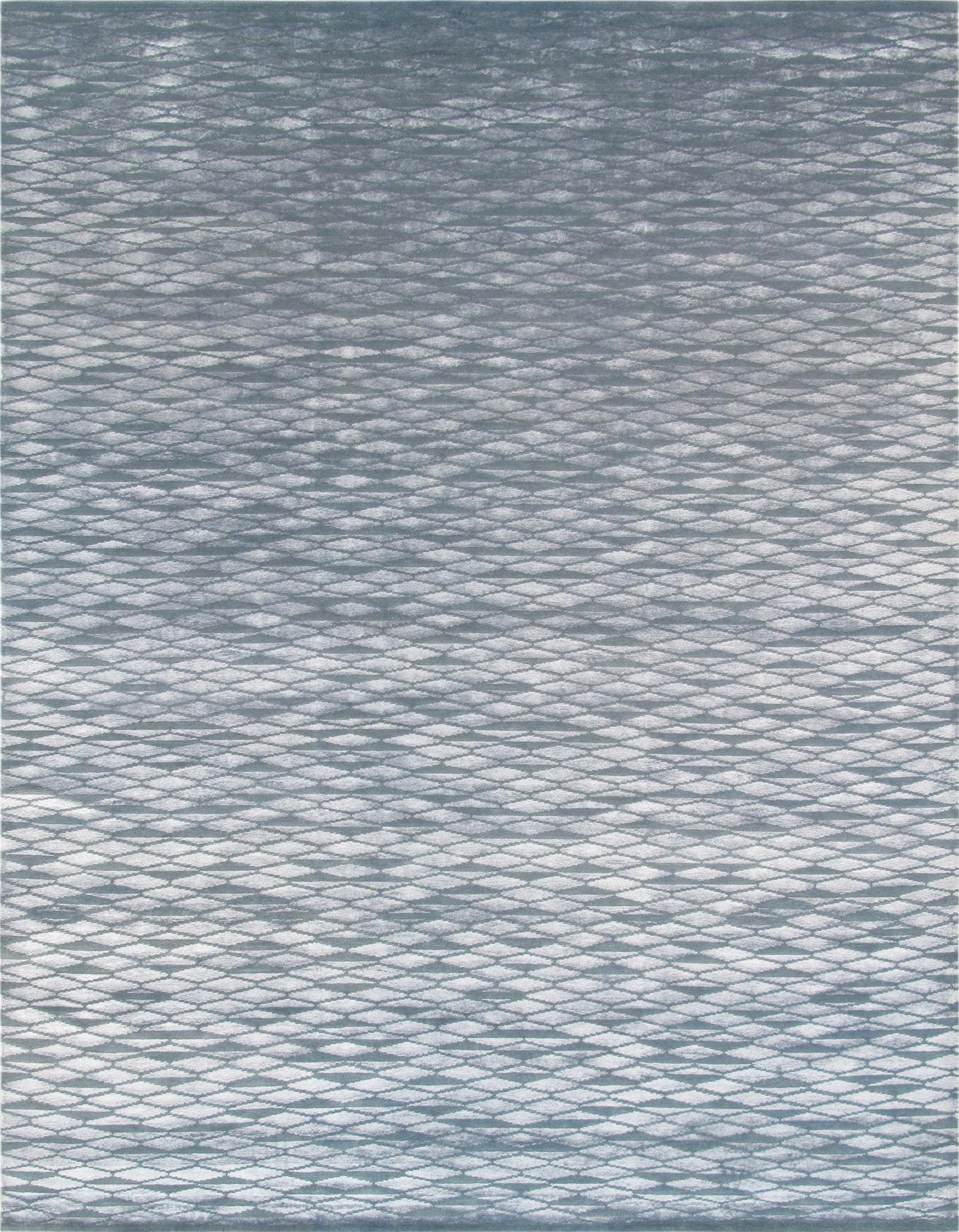 Pasargad Home SHIMMER-7 8X10 Modern 8 X 10 Blue Indoor Area Rug