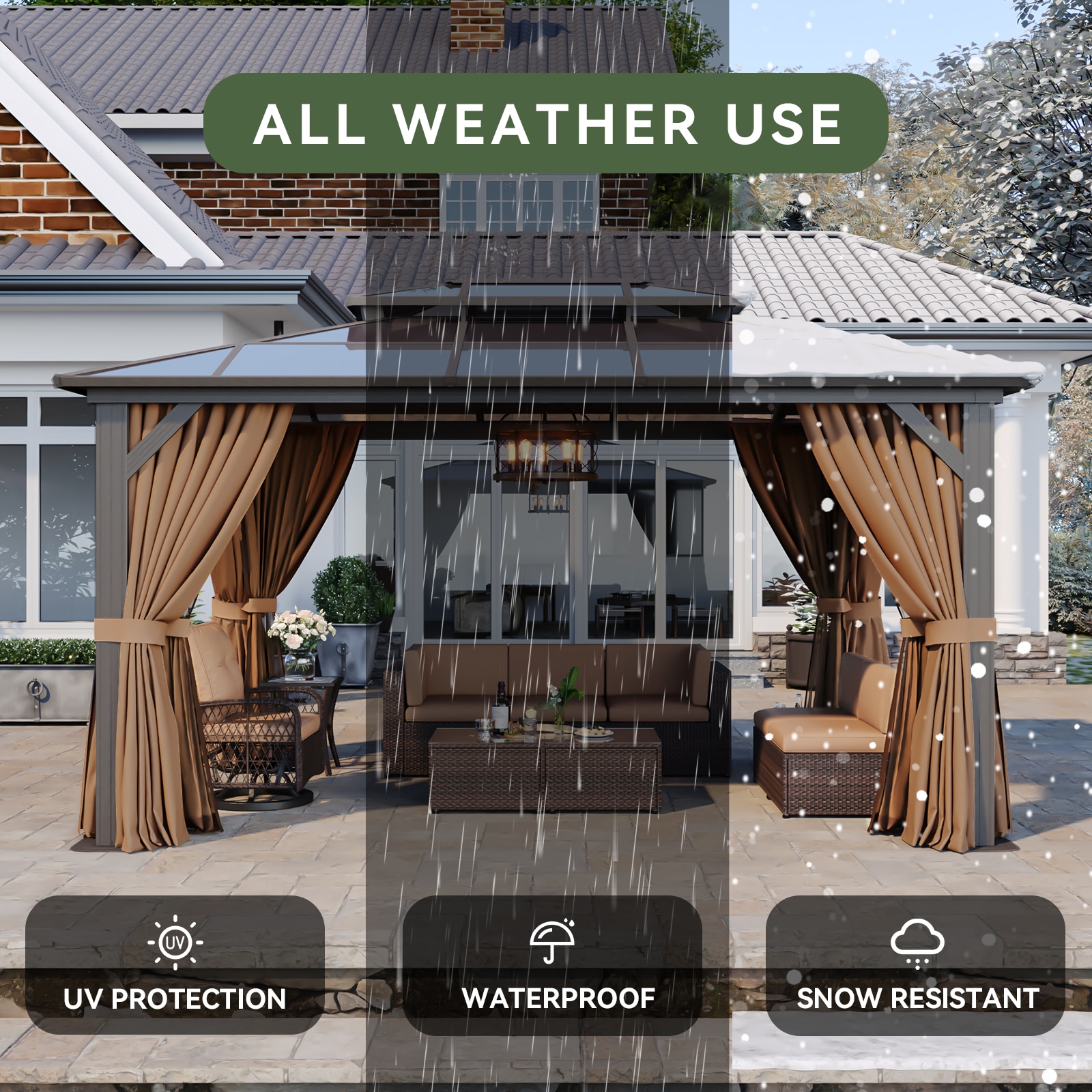 AOXUN AX-401B14 Wood-Resin-Gazebos - View #8