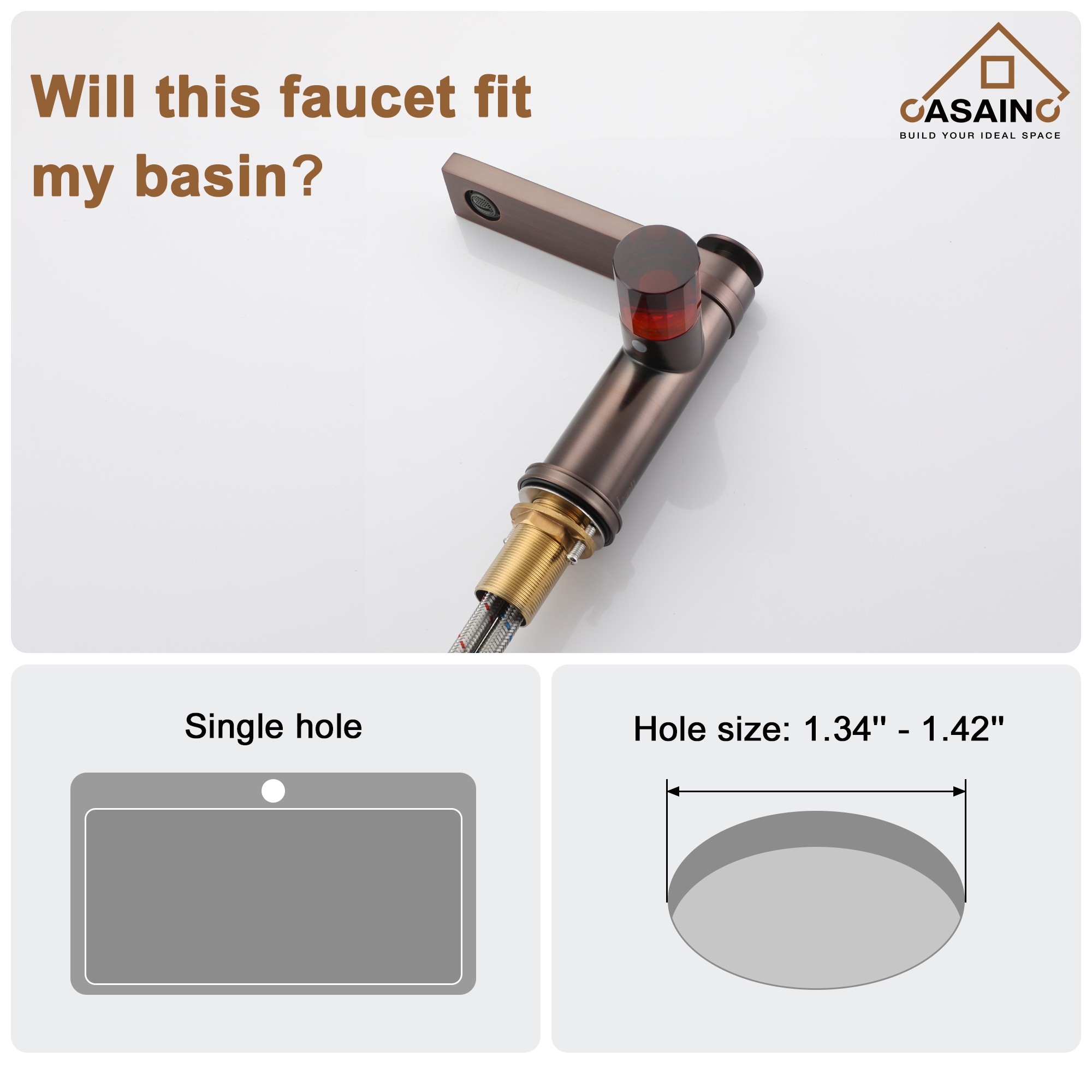 CASAINC CA-B3621-BB Lavatory-Faucets - View #6