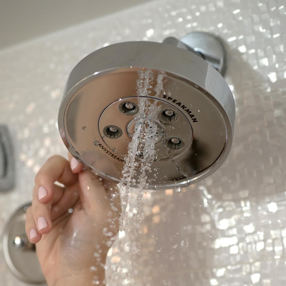 Neo Polished Chrome Multi Function Wall Mounted Shower Head