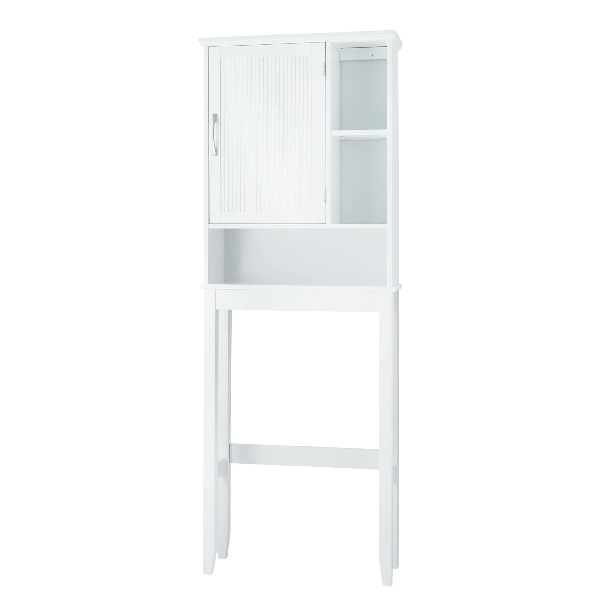 Style Selections 22.95-in x 64.25-in x 7.32-in White 3-Shelf Over