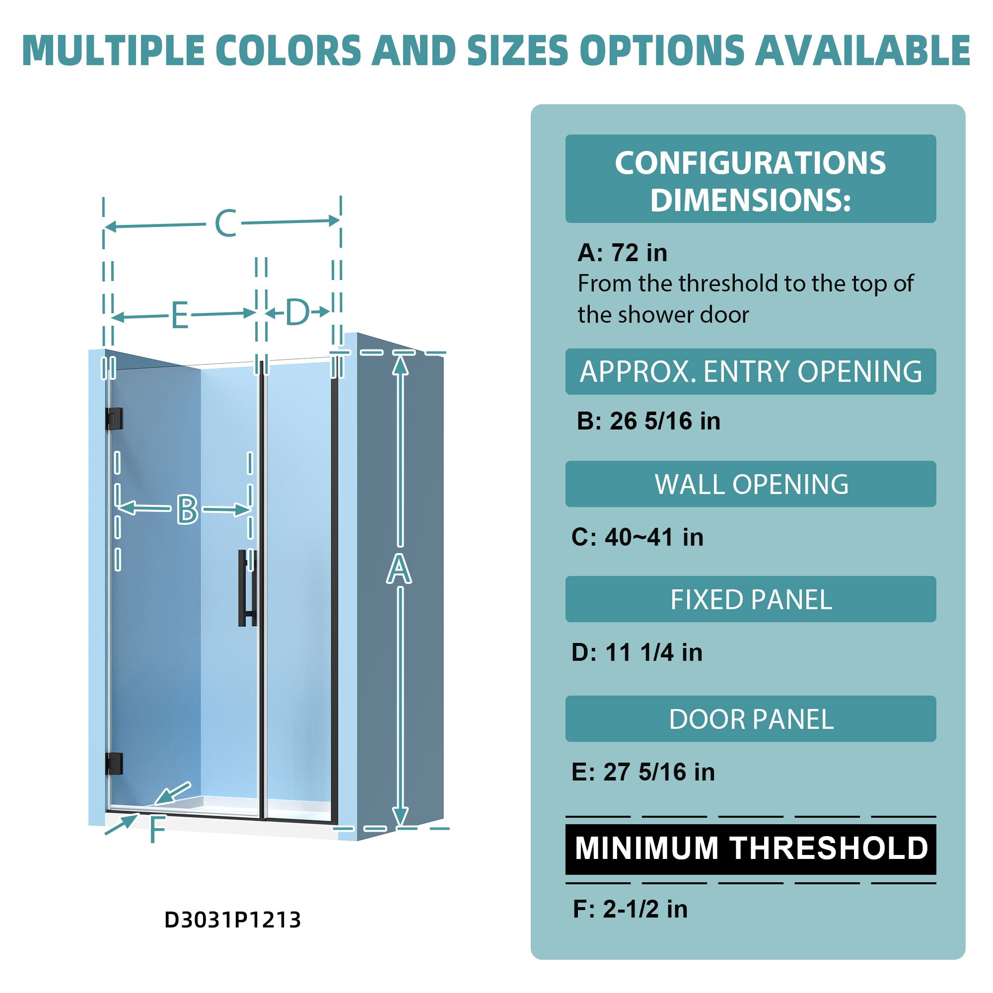 Forclover FLW-DP41MB Shower-Doors - View #4