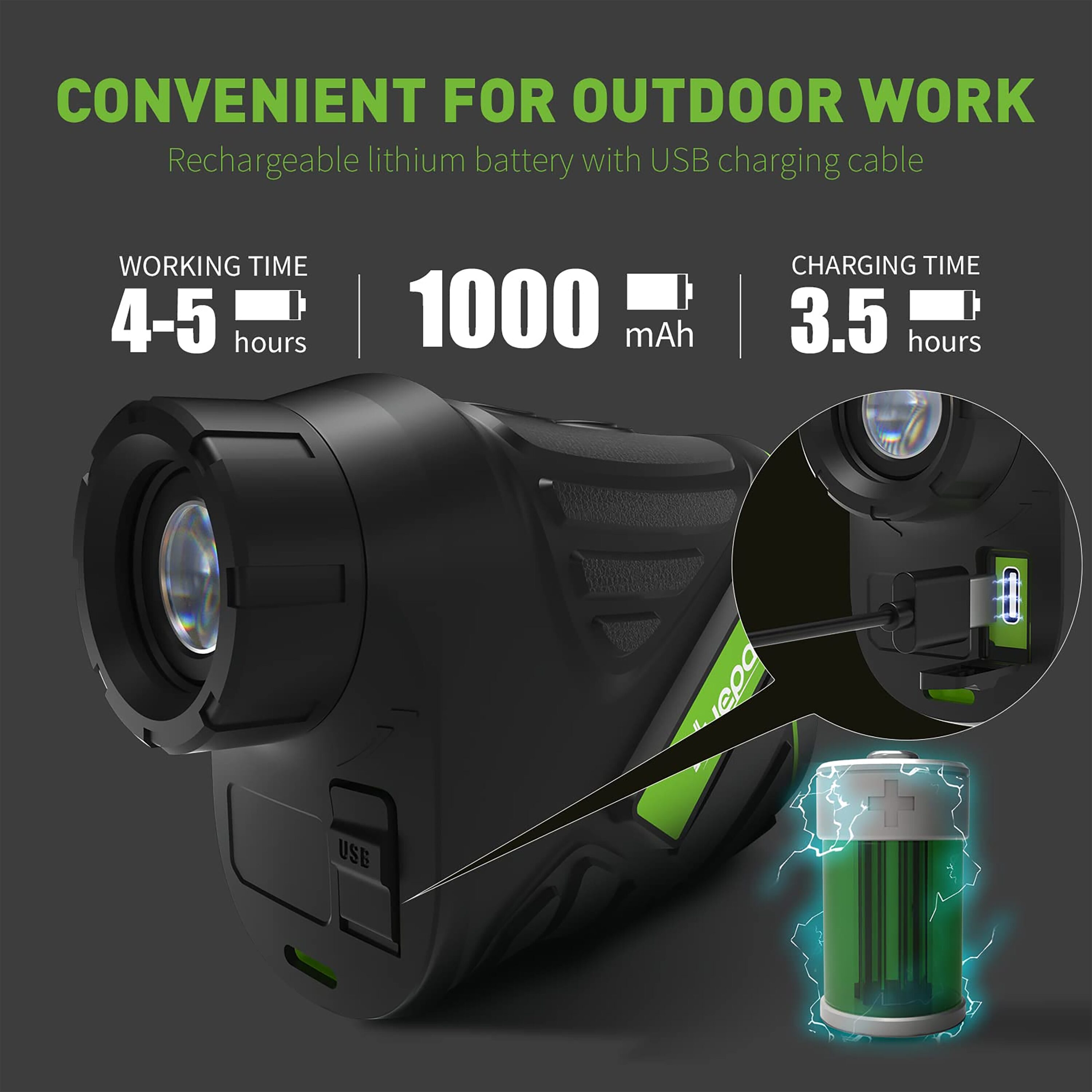Huepar HLR600 Laser-Distance-Measurers - View #4