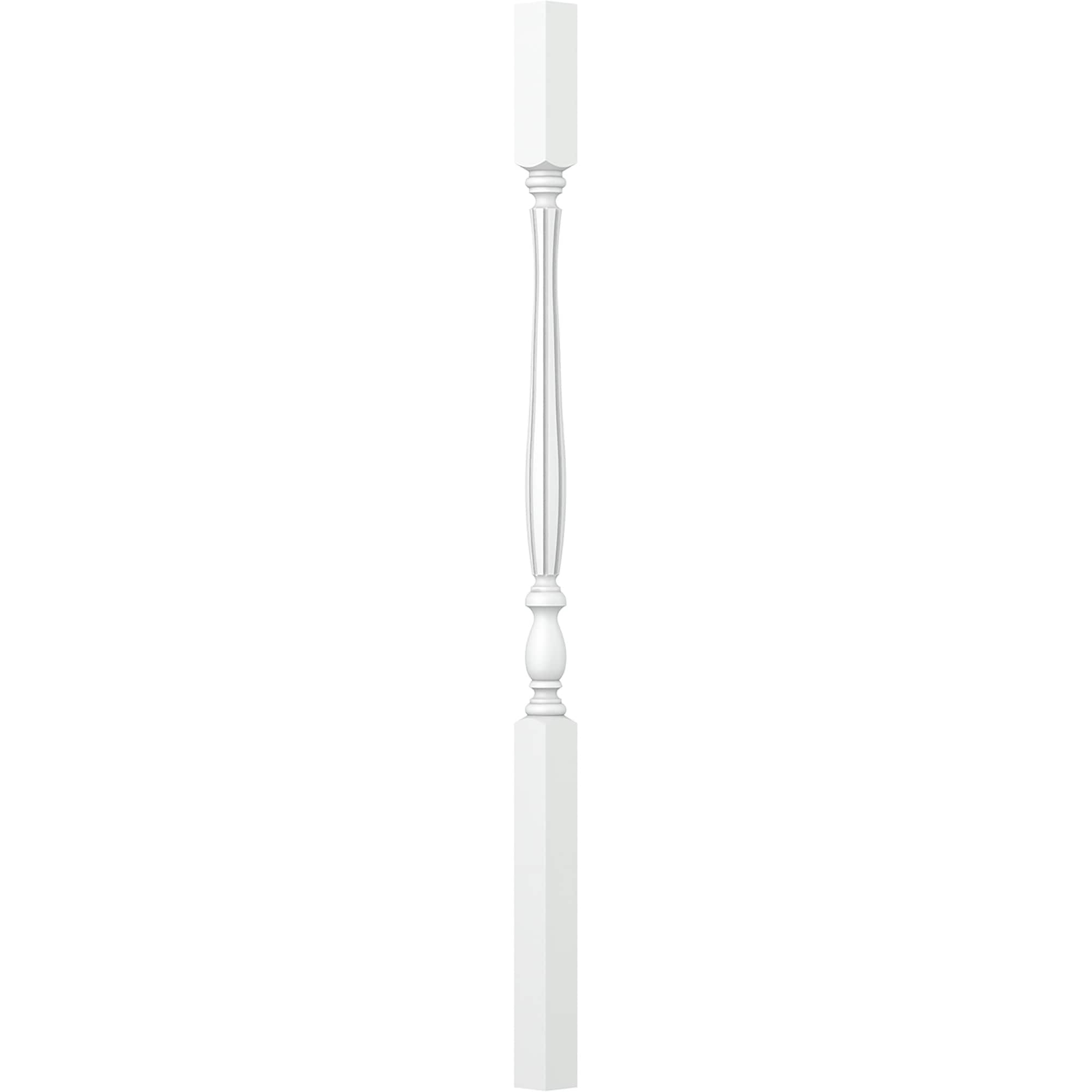 L.J. Smith Stair Systems LJF-2905-PRG 42 42-in x 1.75-in Primed Square Top Stair Baluster