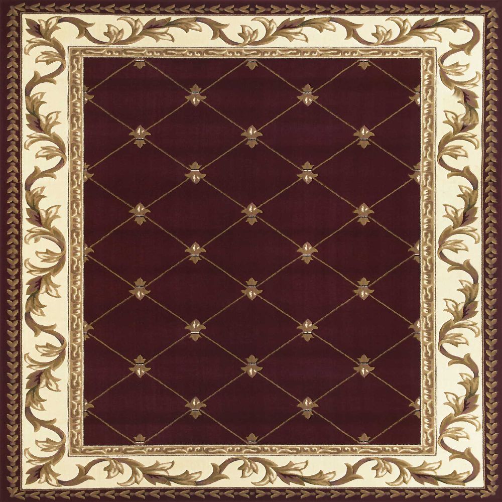 HomeRoots 352468 Bernadette 5 X 8 (ft) Rag Red Indoor Border Area Rug