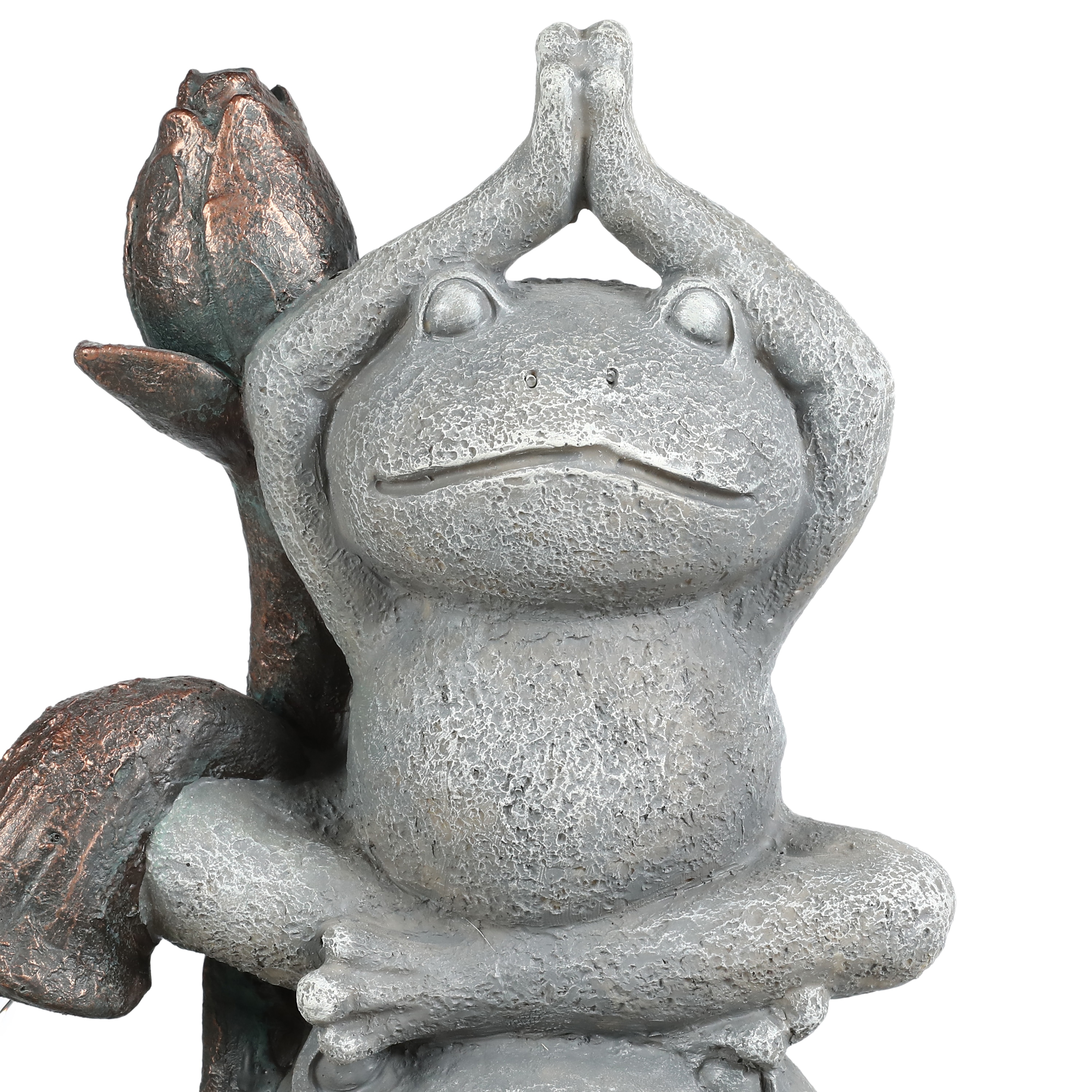 Concrete Fishing Frog Statue - Stone Cold Creations