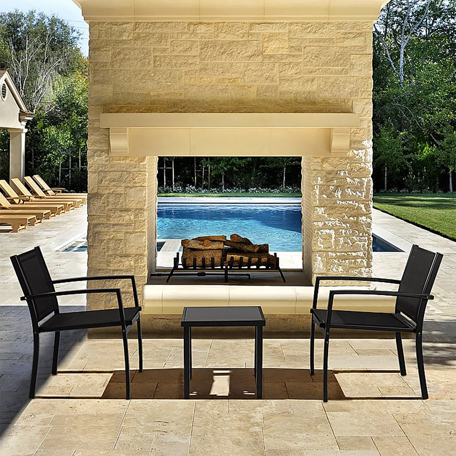 Vineego LS-TSL3BK Patio-Conversation-Sets - View #5