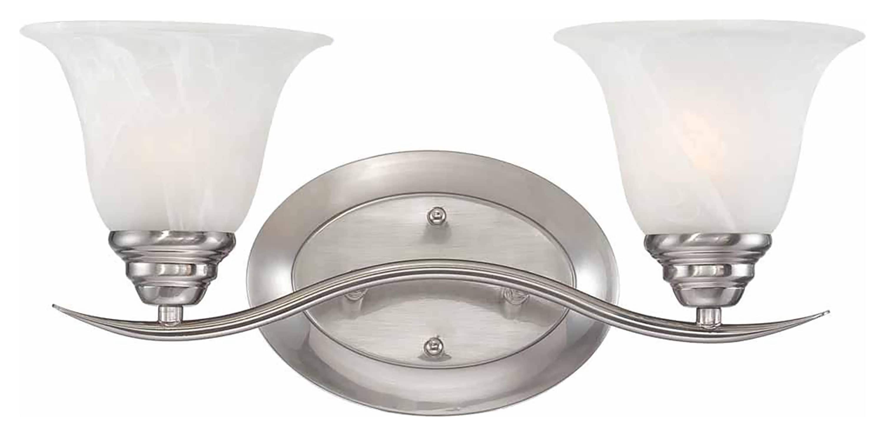 Volume Lighting V5232-33 Trinidad 17.25-in 2 -Light Brushed Nickel Transitional Vanity light