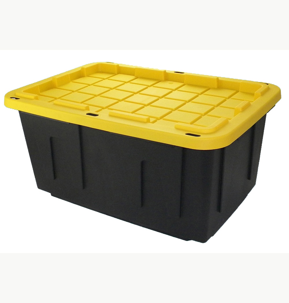 Heavy Duty Stacking Plastic Storage Boxes with Lid Locking Handles 3 sizes 
