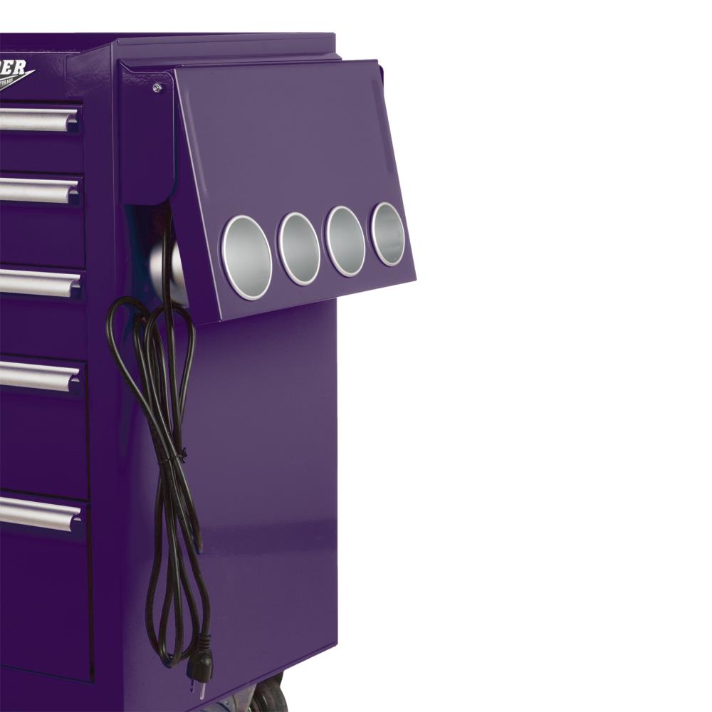 Viper Tool Storage Purple Steel Folding Side Shelf with Power Strip and USB  - Viper Tool Storage V2SPU in the Tool Storage Accessories department at