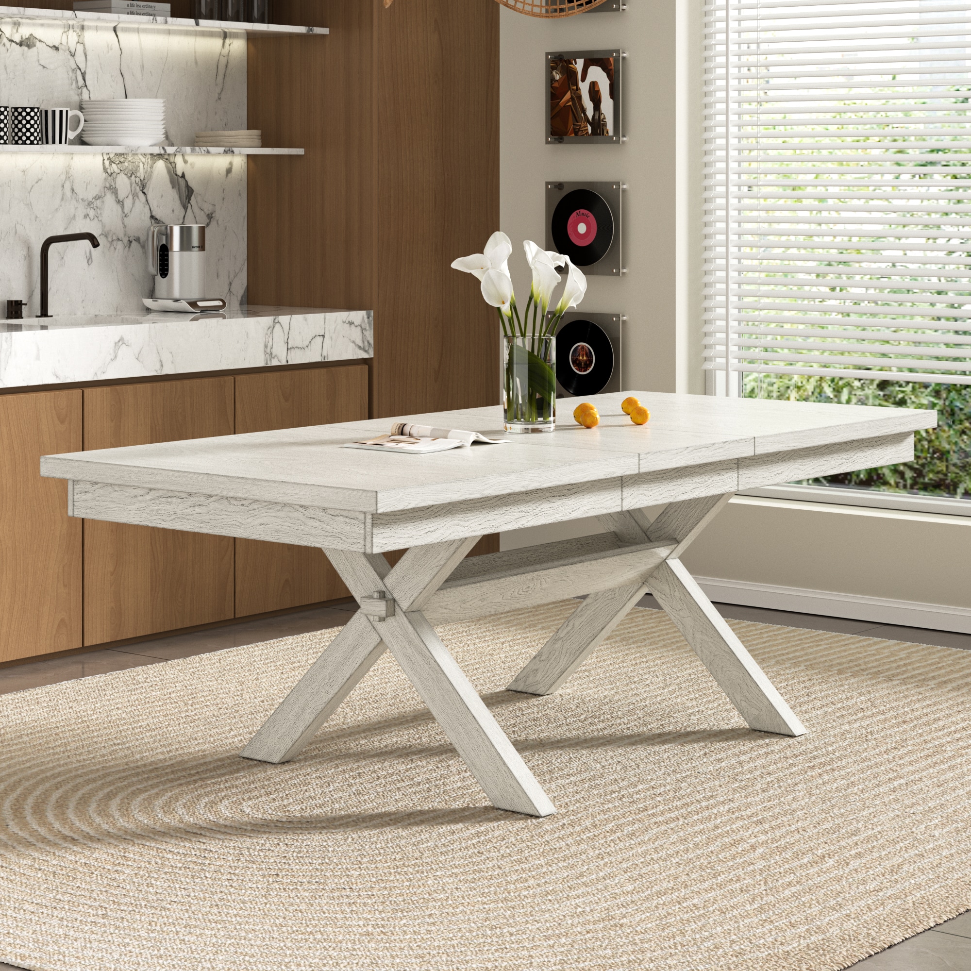 Vecelo LOE-AE-T16-GRY Dining-Tables - View #2