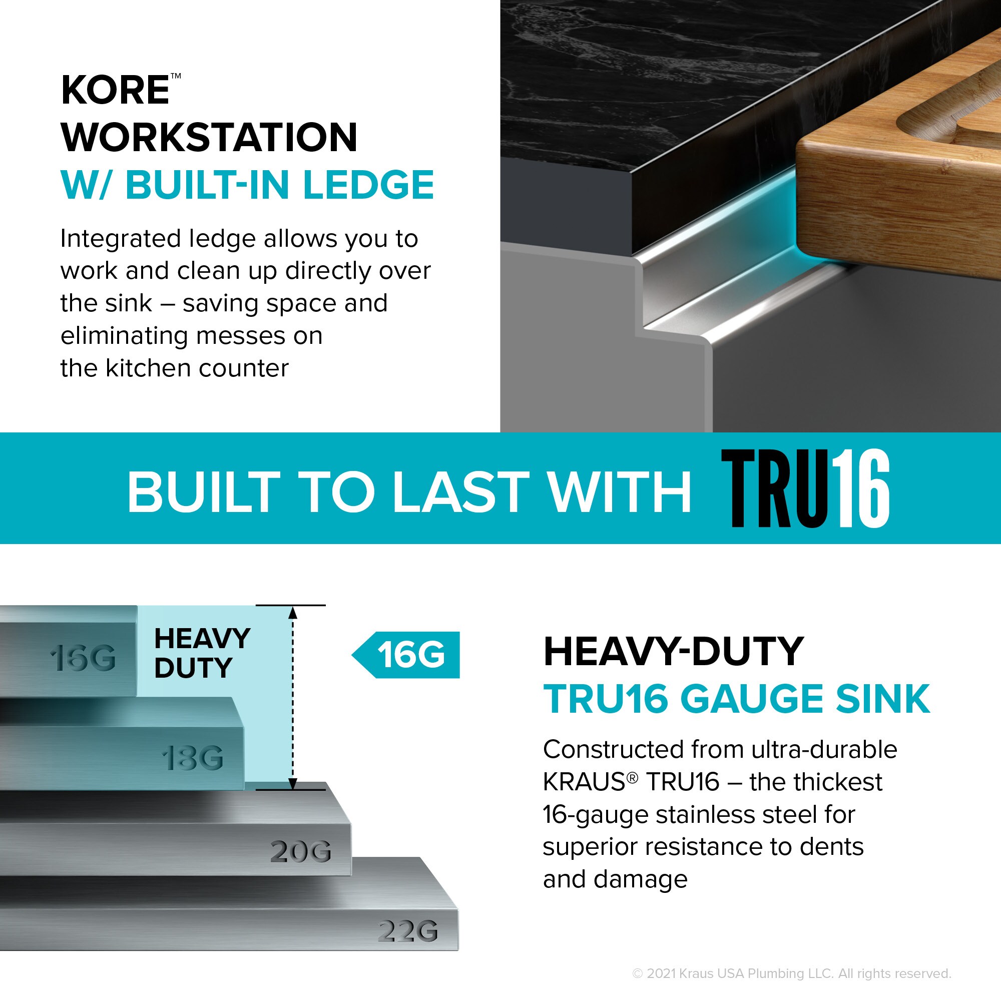 Kraus KWU110-32-5.5 Kitchen-Sinks - View #15