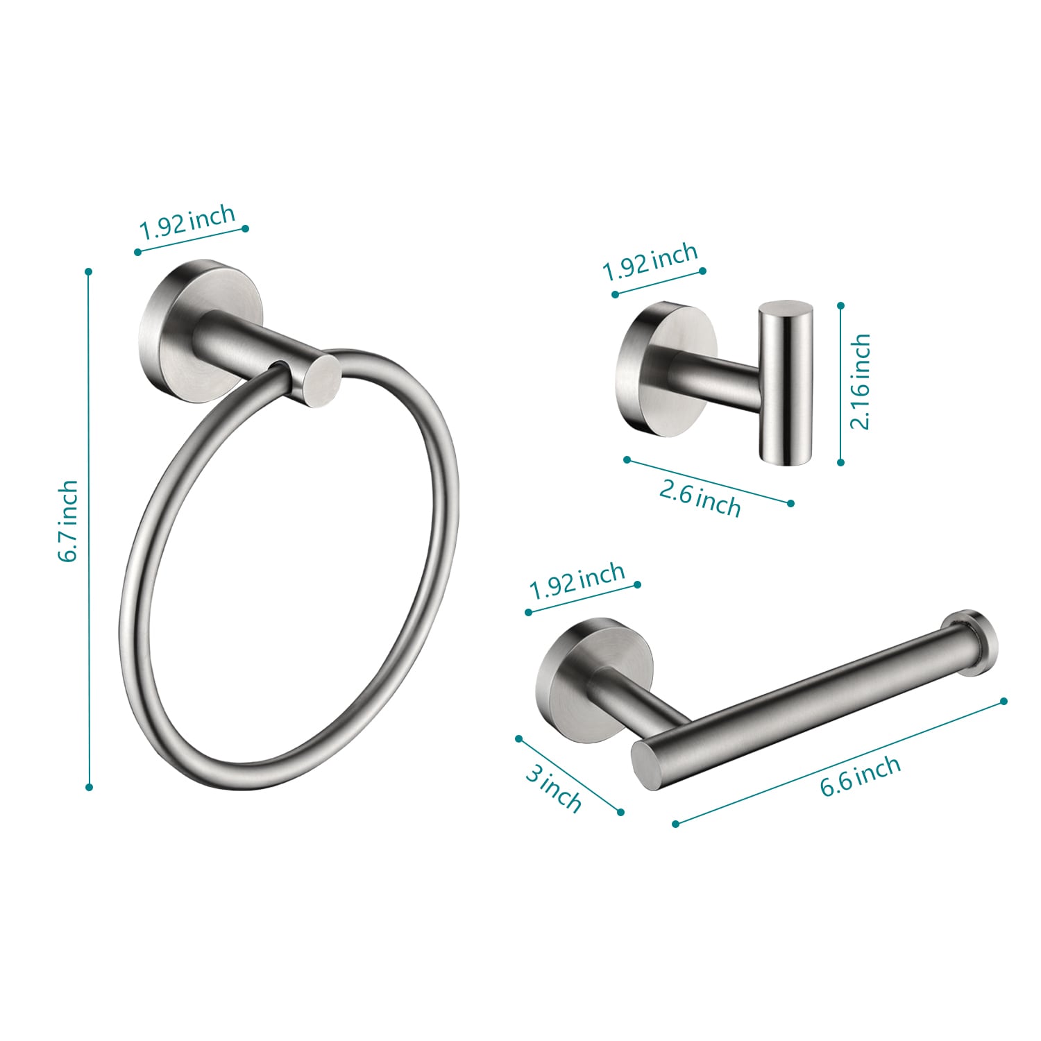 EVERSTEIN Q-917-OTOP Decorative-Bath-Hardware-Kits - View #2