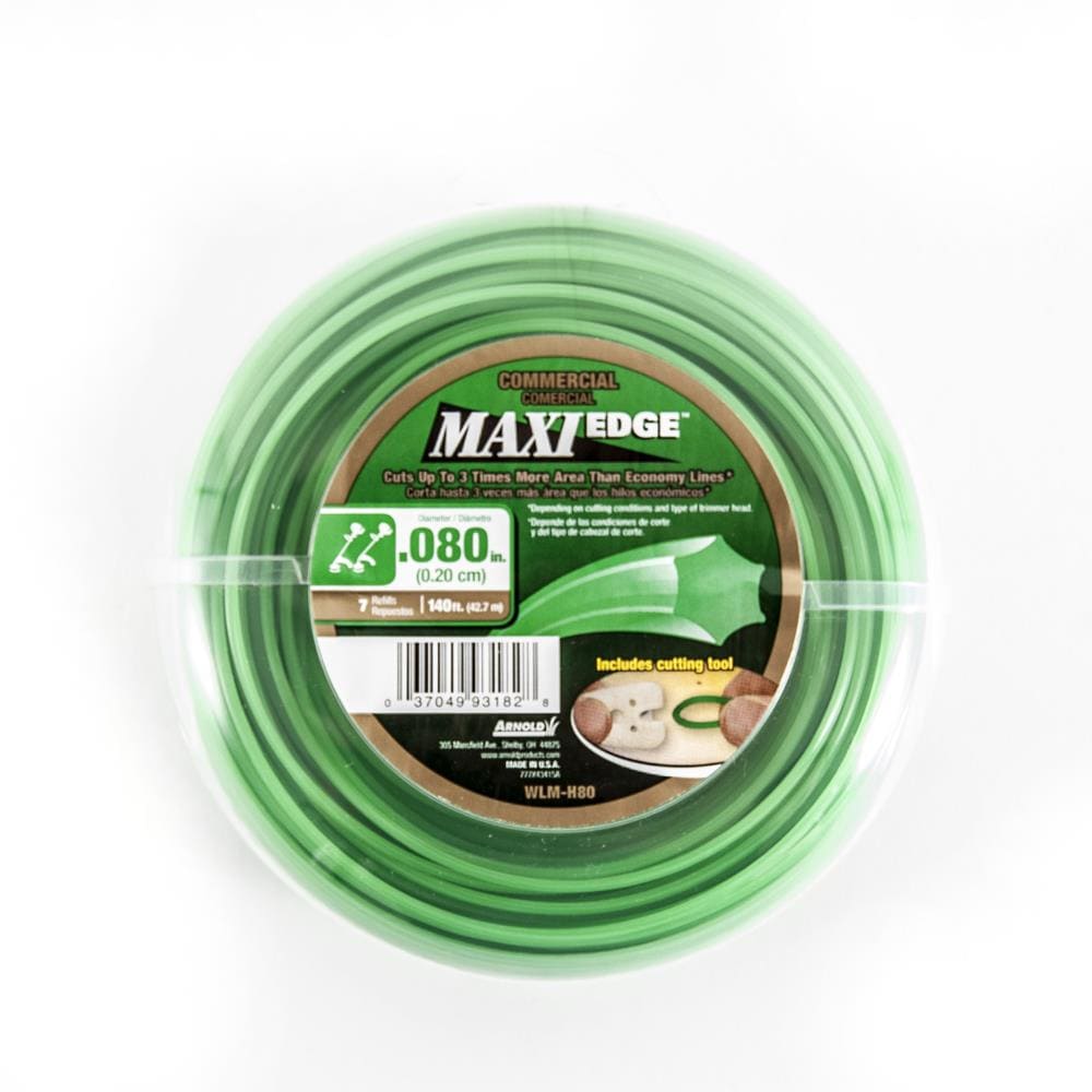 Arnold Maxi Edge Commercial 0.065-in x 440-ft Spooled Trimmer Line in the String  Trimmer Line department at