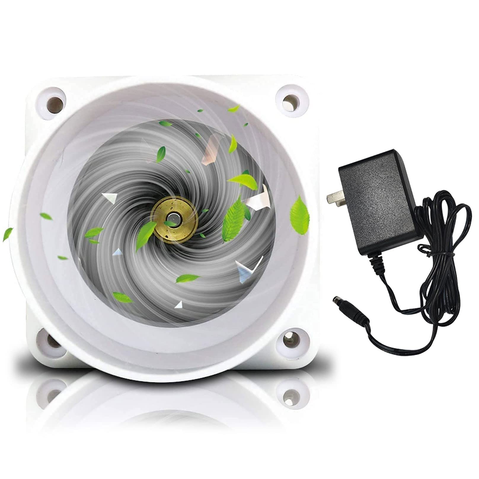 LAIFUCAM  Inline Duct Fan 2 Inch 50mm Ventilation Exhaust Booster Kit 62 CFM Quiet Filter 6W 12V for Attic Kitchen Grow Tent Small Space