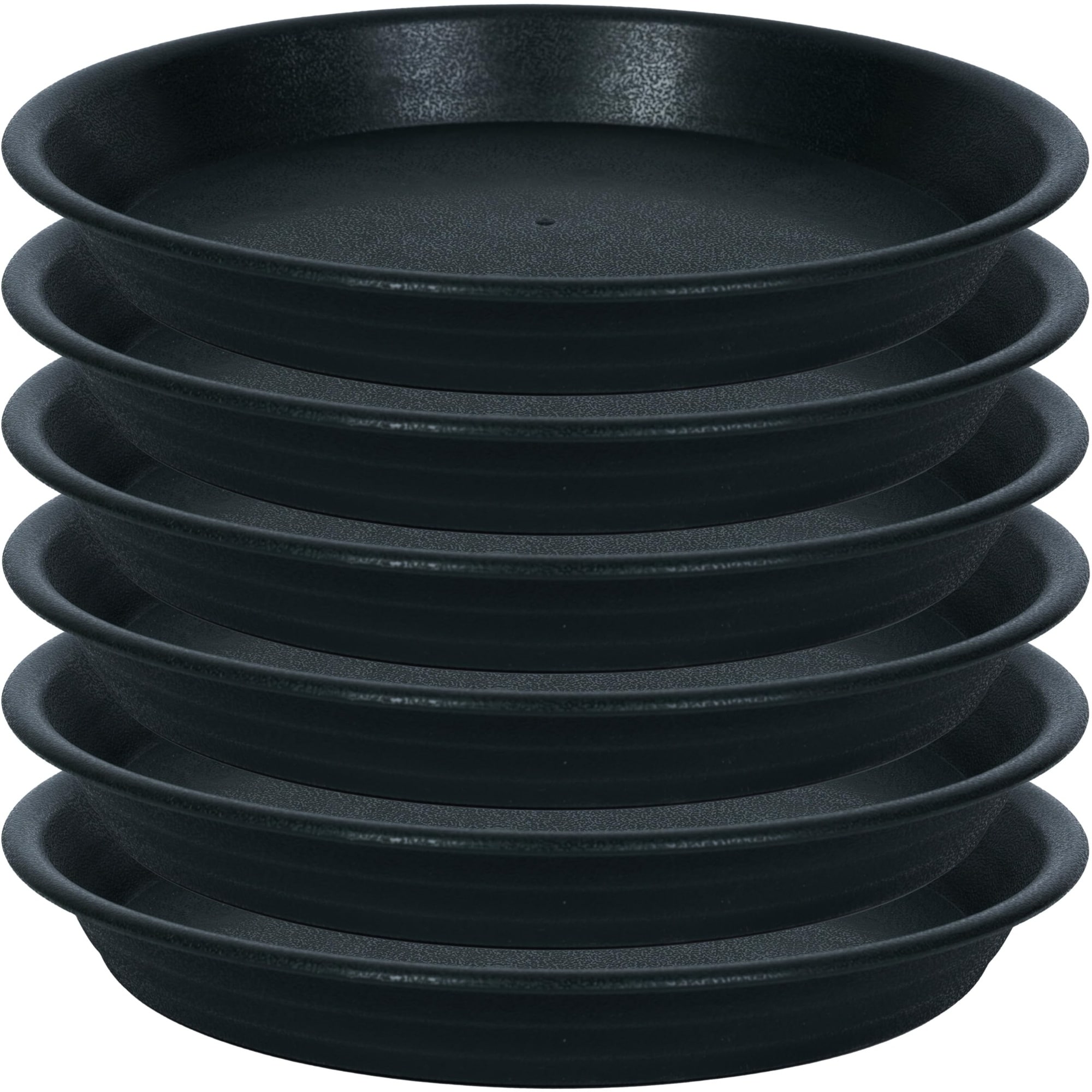 Justincity - Plant Saucer Pot Tray 4 Inch 6 Pack Plastic Flower Planter Saucers Durable Lightwei...