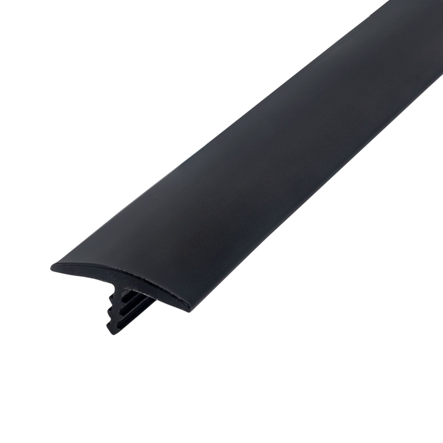 Outwater 3P1.27.01771 Industries 25 Foot Black 3/4-in Center Barb Tee Moulding T Molding Hobbyist Pack, Small Projects, Arcade Machines and Tables