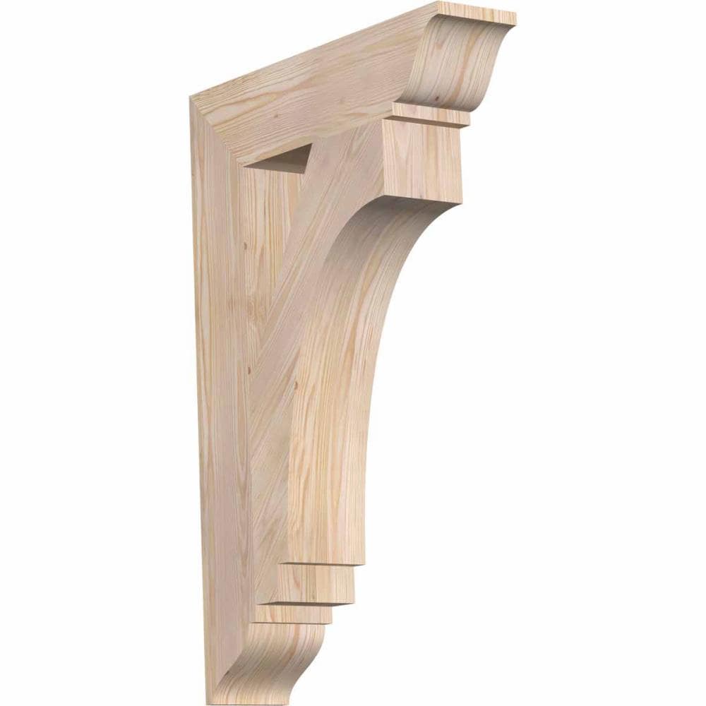 Ekena Millwork BKT06X26X38IMP01SDF Imperial traditional smooth 5-1/2-in x 26-in x 38-in Douglas fir Brown Wood Standard bracket