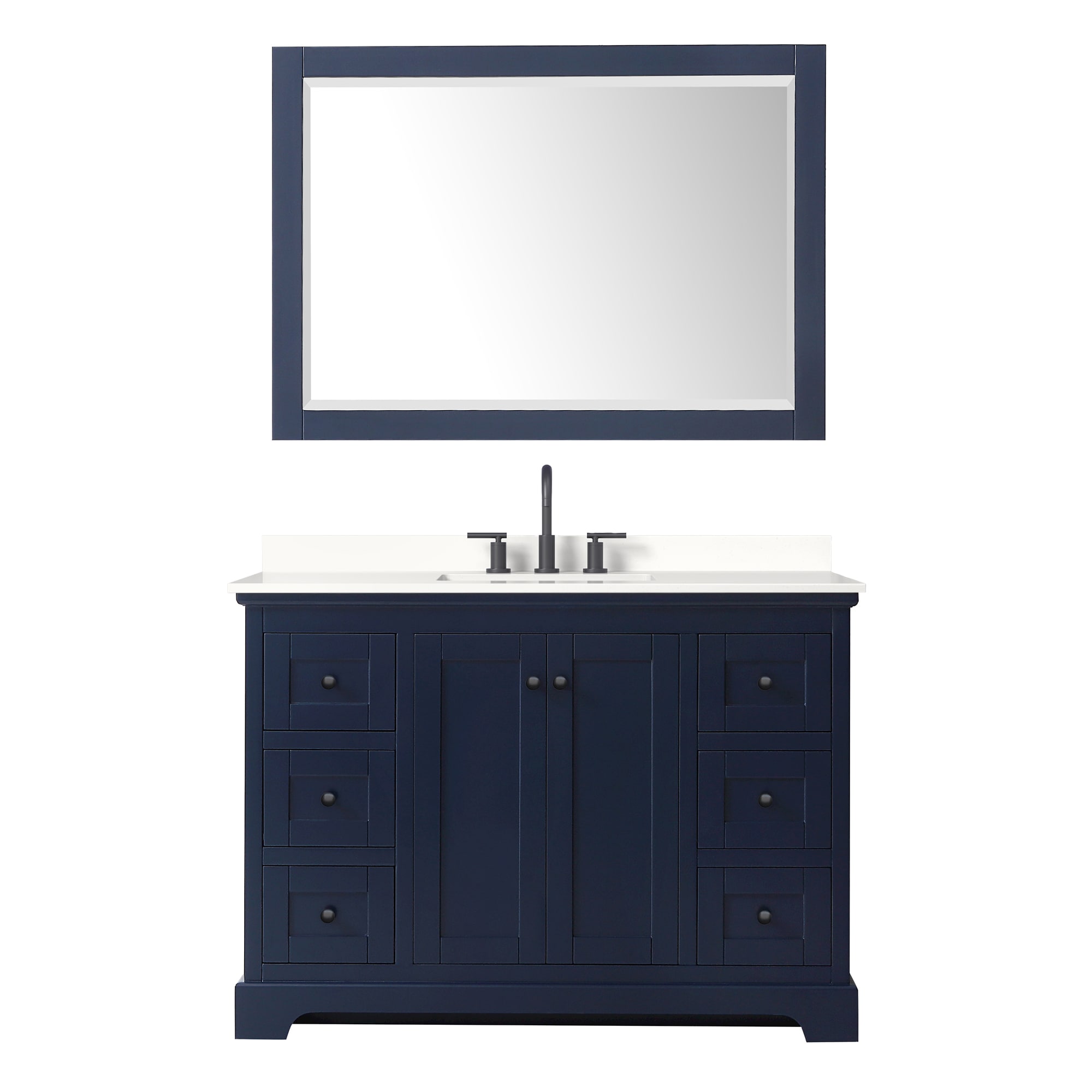 Wyndham Collection WCV232348SBBWQUS3M46 Bath-Vanity-Combo - View #2