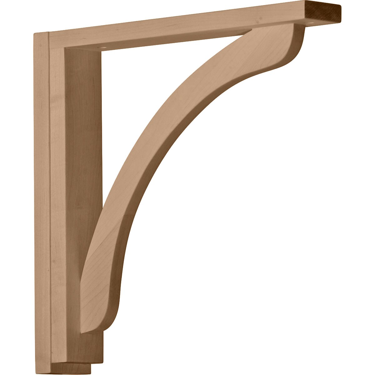 Red Oak 14.25" Hand-Carved Shelf Bracket