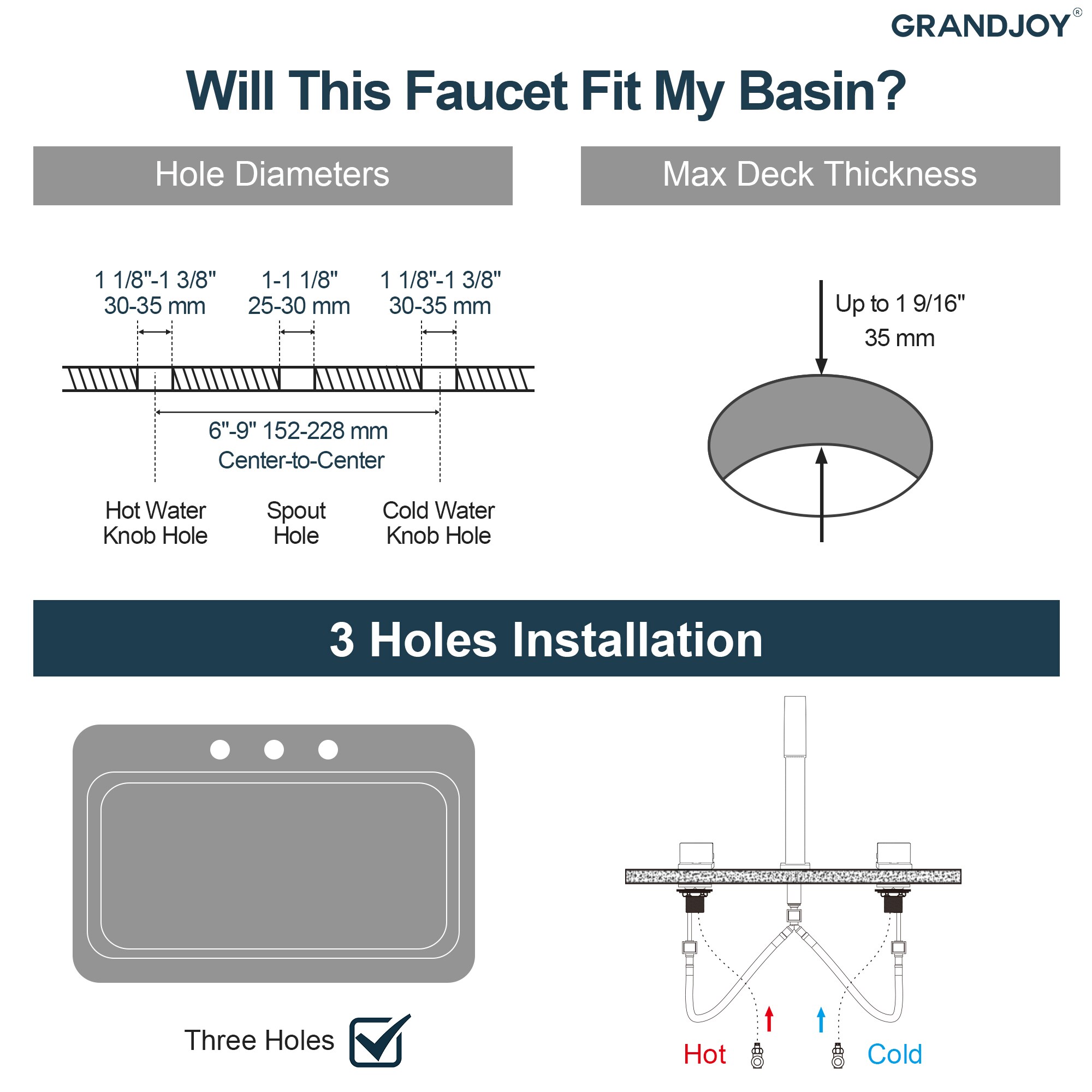 GRANDJOY SGF11GJ-51BN Lavatory-Faucets - View #11