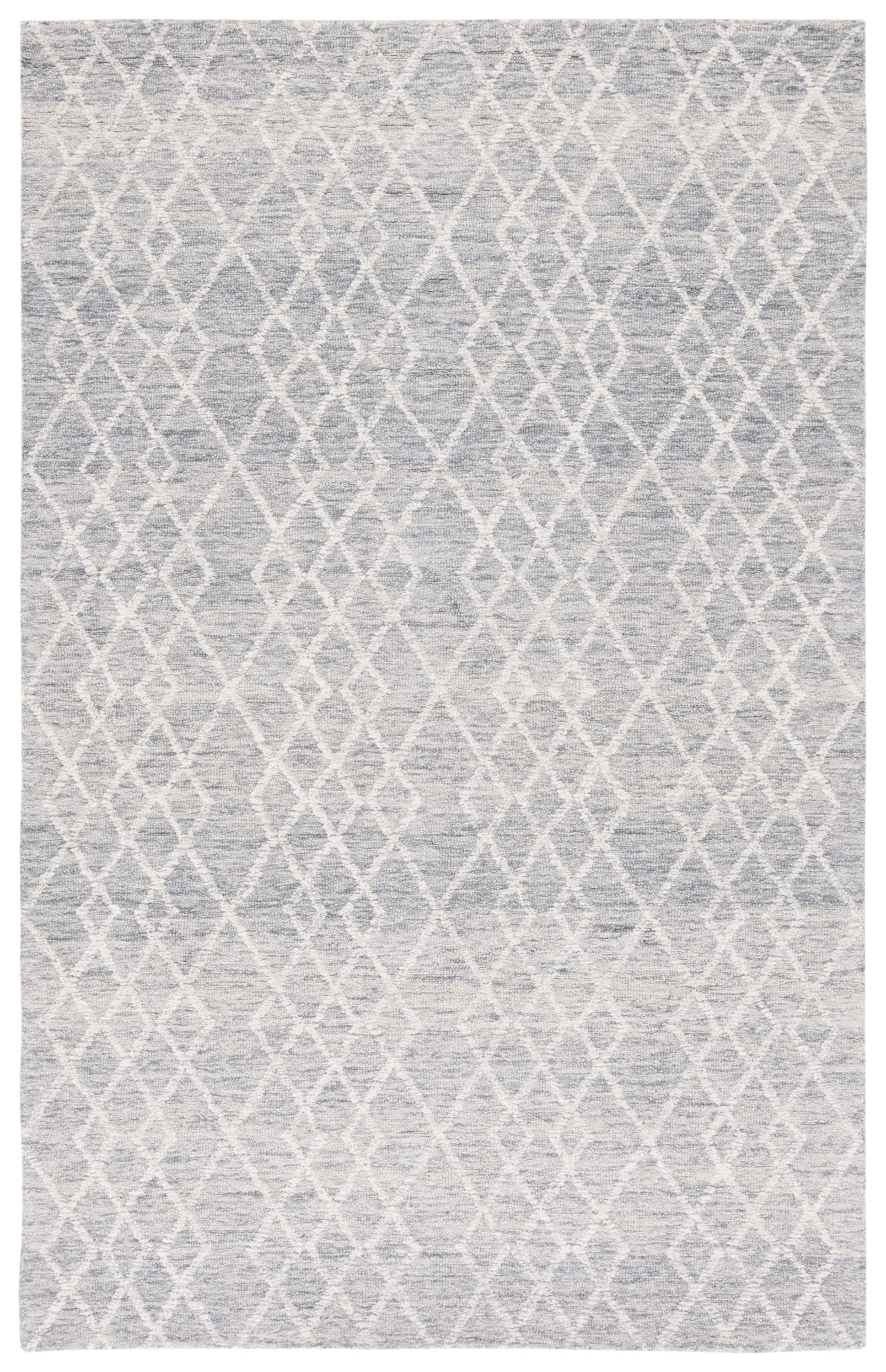 Safavieh MET994F-5 Metro Hirono 5 x 8 (ft) Tufted Wool Gray/Ivory Rectangular Indoor Geometric Bohemian/Eclectic Area rug