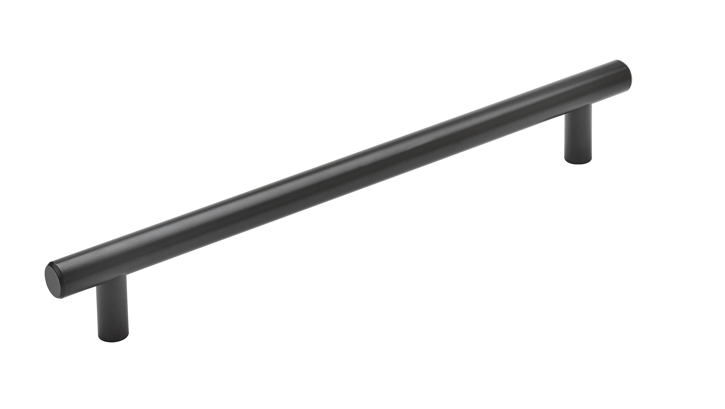Amerock BP54008MB Bar Pulls 12-in , 305mm Center to Center Matte Black Cylindrical Bar For Use on Appliances Drawer Pulls