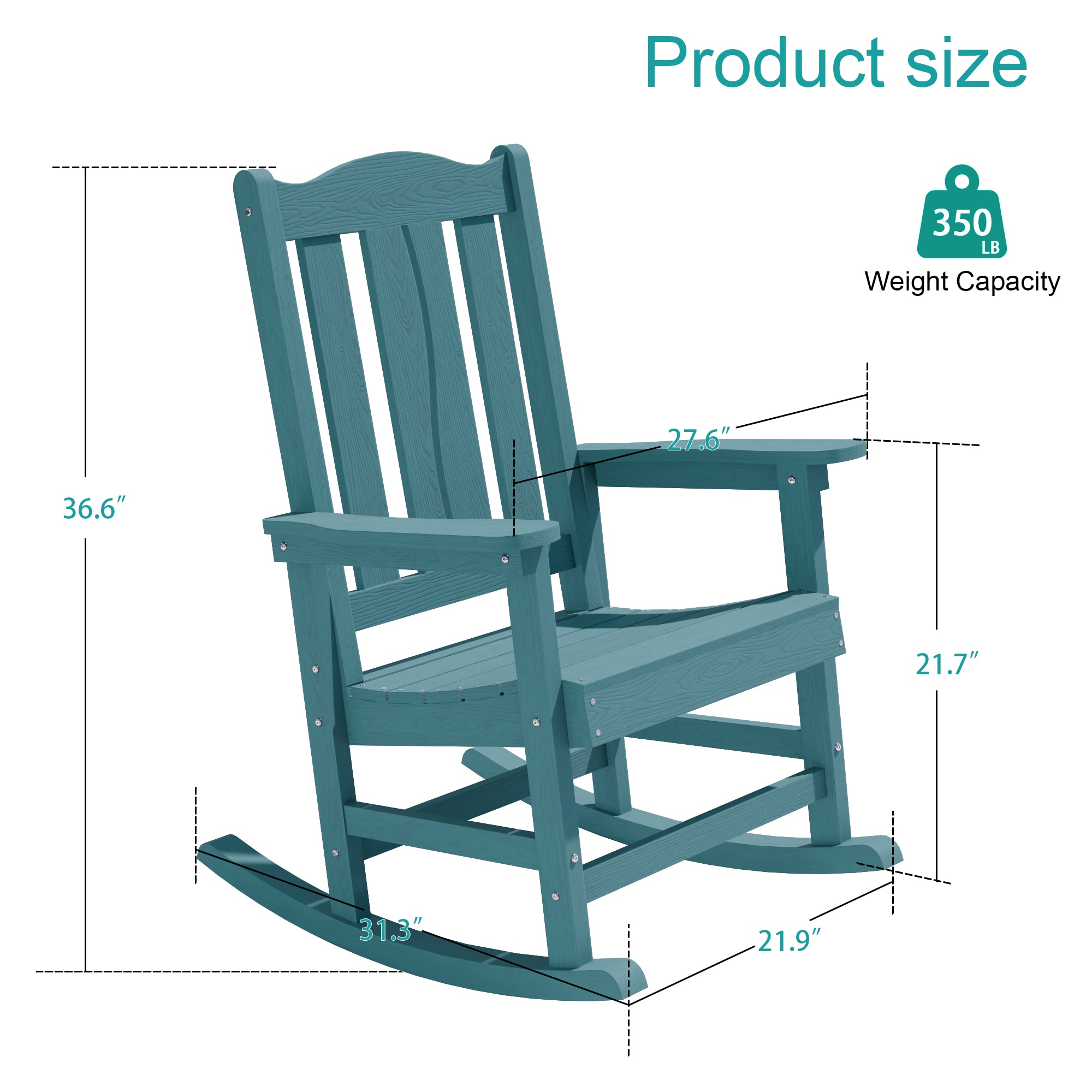 BEWOOD LMK-PE-TS-65LB-4 Patio-Chairs - View #2