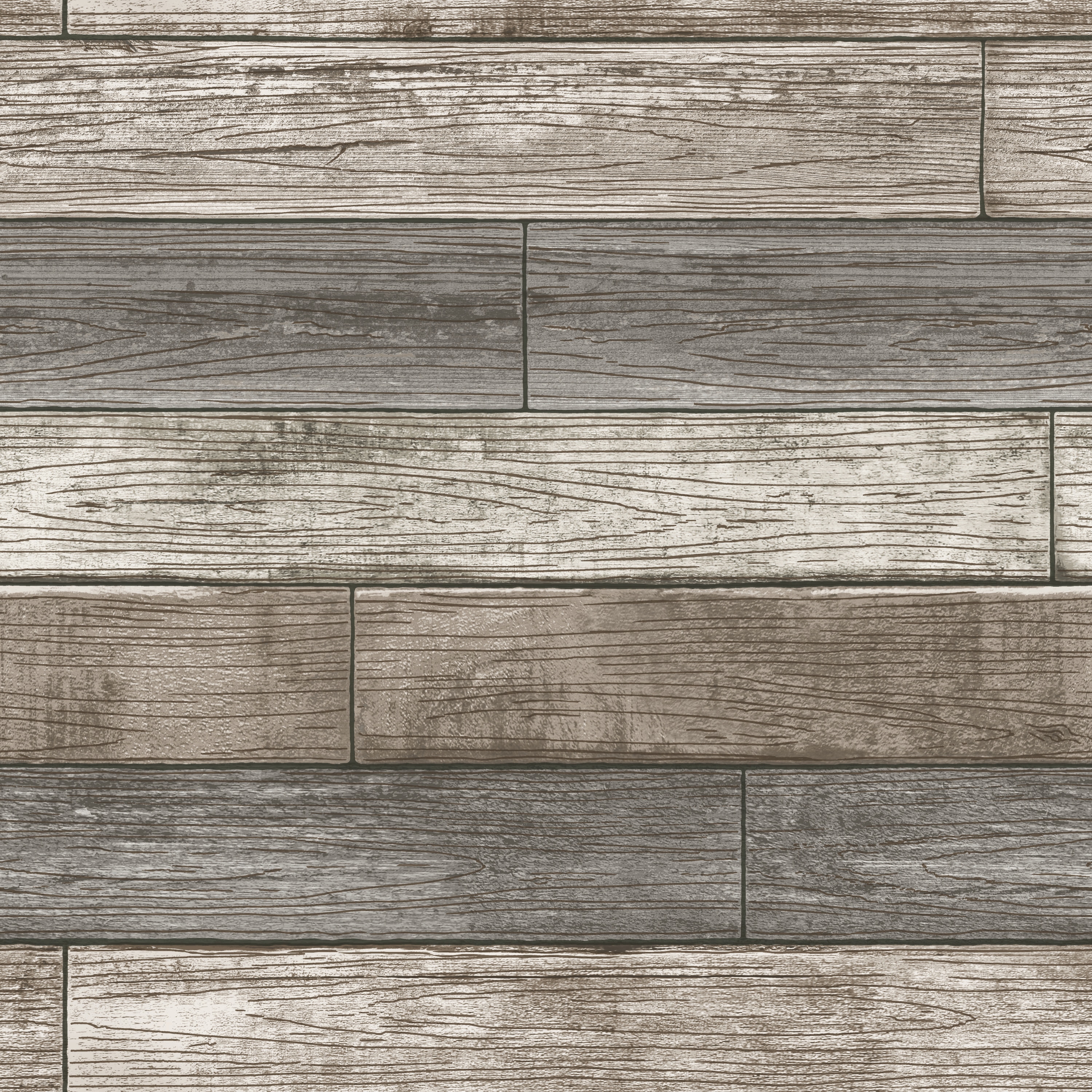 Sticker Brown Wood Planks as Background or Texture, Natural Pattern 