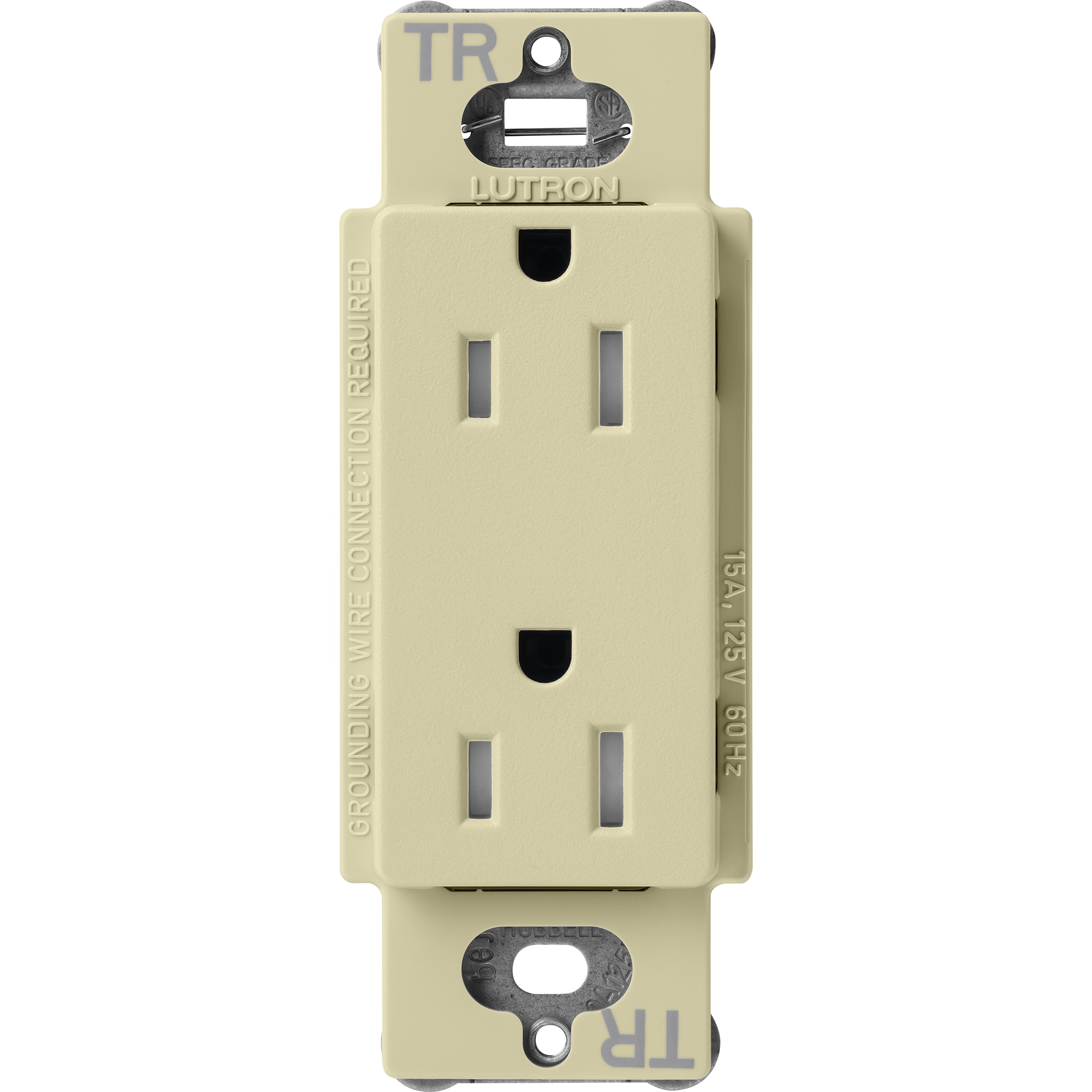 Lutron SCRS-15-TR-SA Claro 15 -Amp 125-volt Tamper Resistant Residential Duplex Outlet , Sage