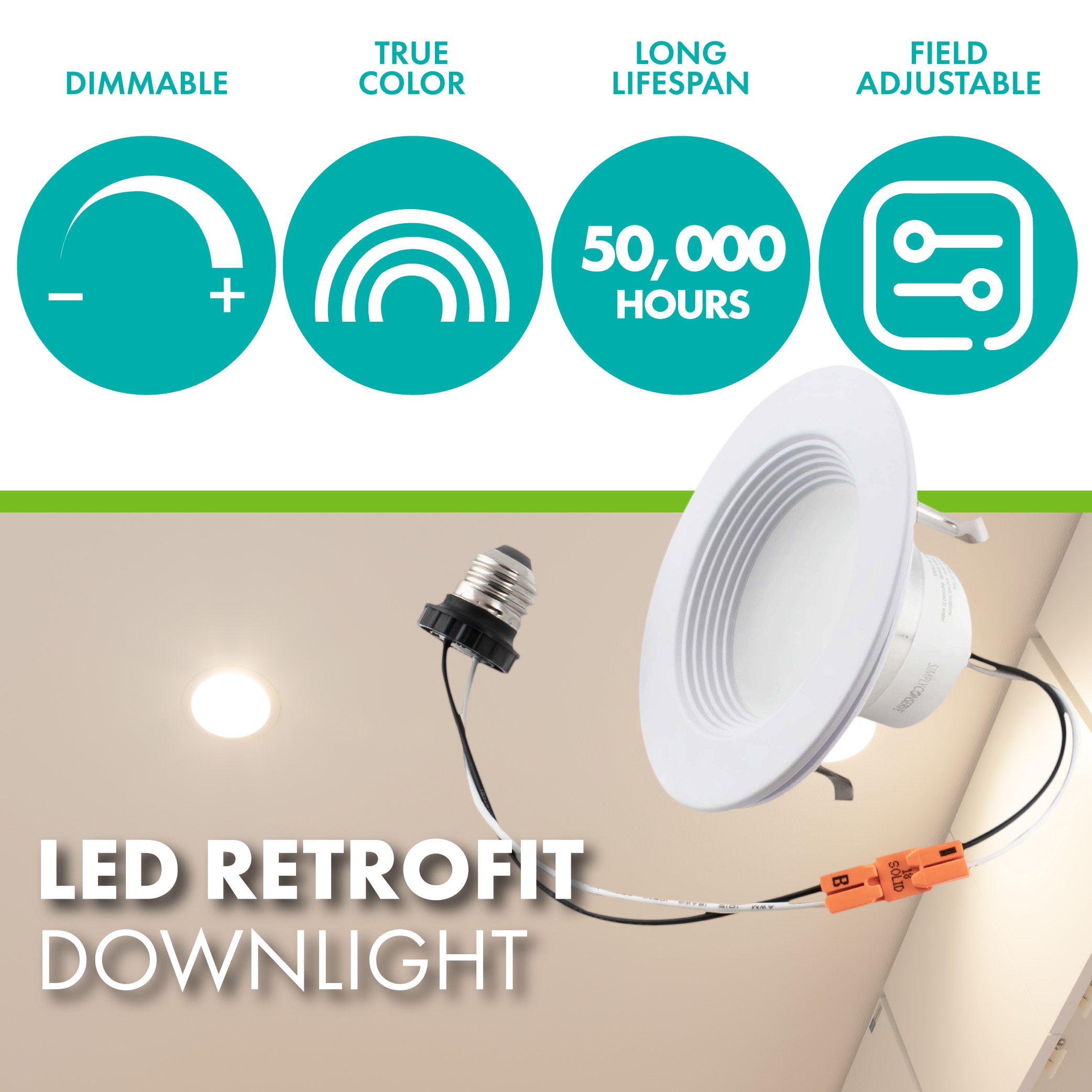 Simply Conserve L5/9-DL4-27/50-D-ADJ Led-Retrofit-Downlight - View #2