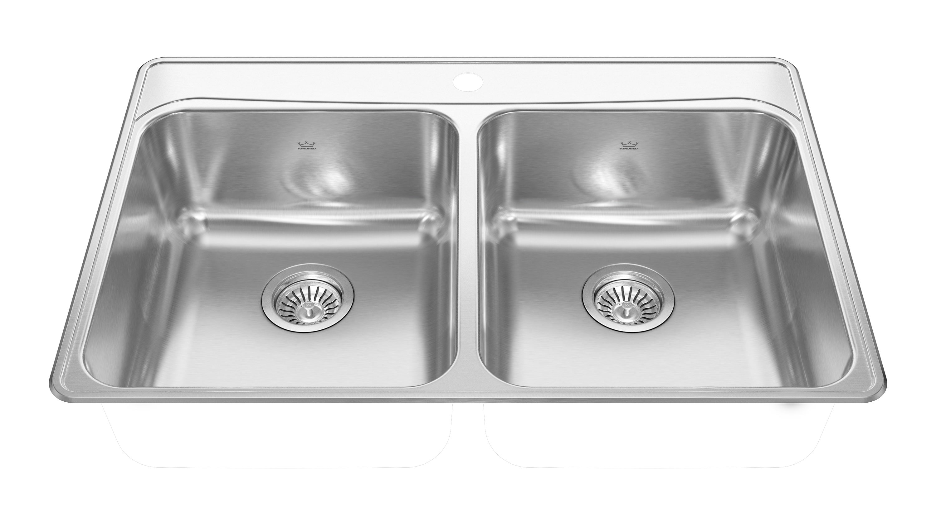 kitchen sink with 3 holes