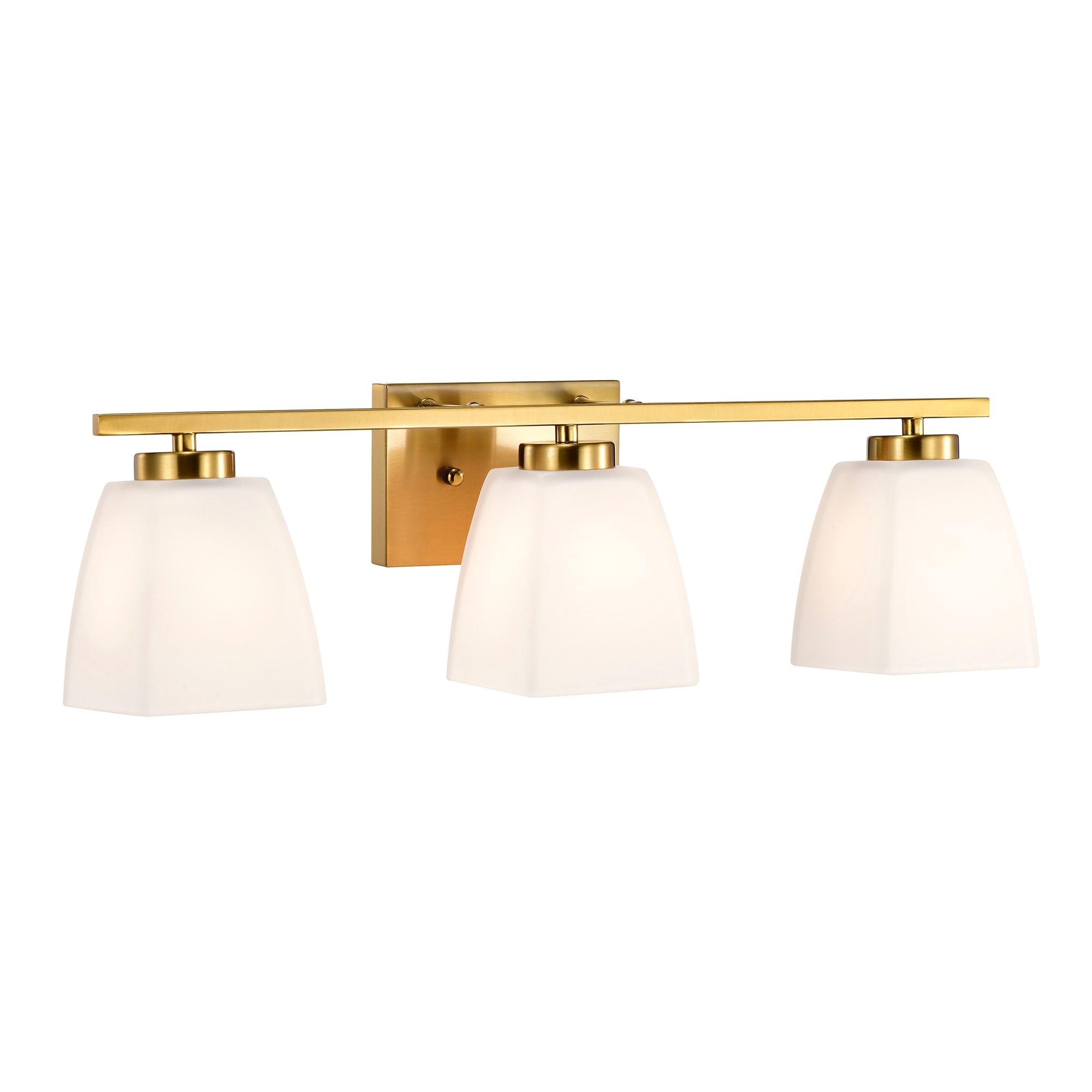 Edvivi EW2858GD 22.5-in 3 -Light Brushed Gold Modern/contemporary Vanity light