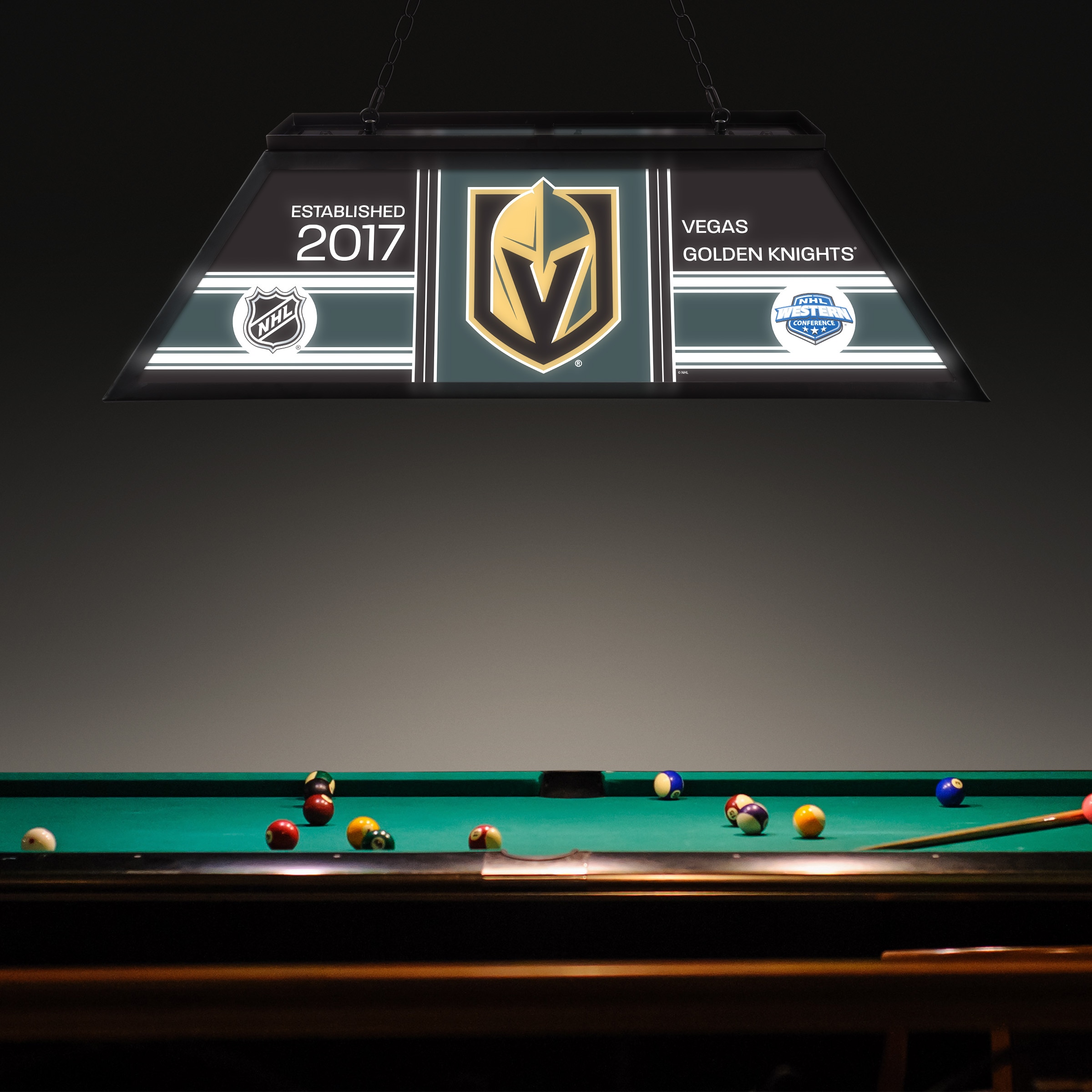 Trademark Gameroom NHL4400-VGK-PCH Pool-Table-Lighting - View #3