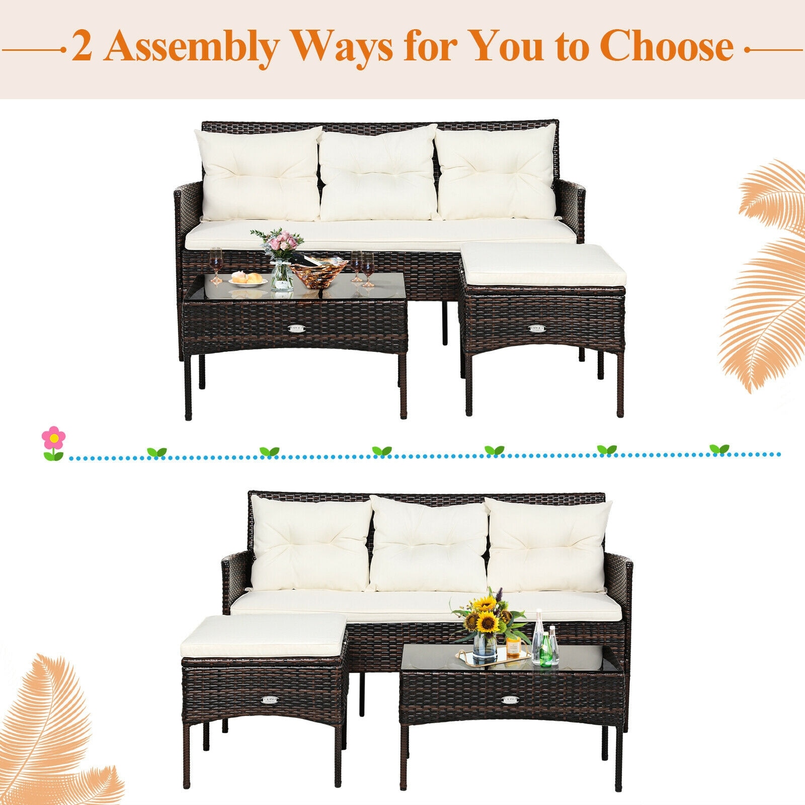 WELLFOR GIZHE354BE Patio-Sofas-Daybeds - View #5