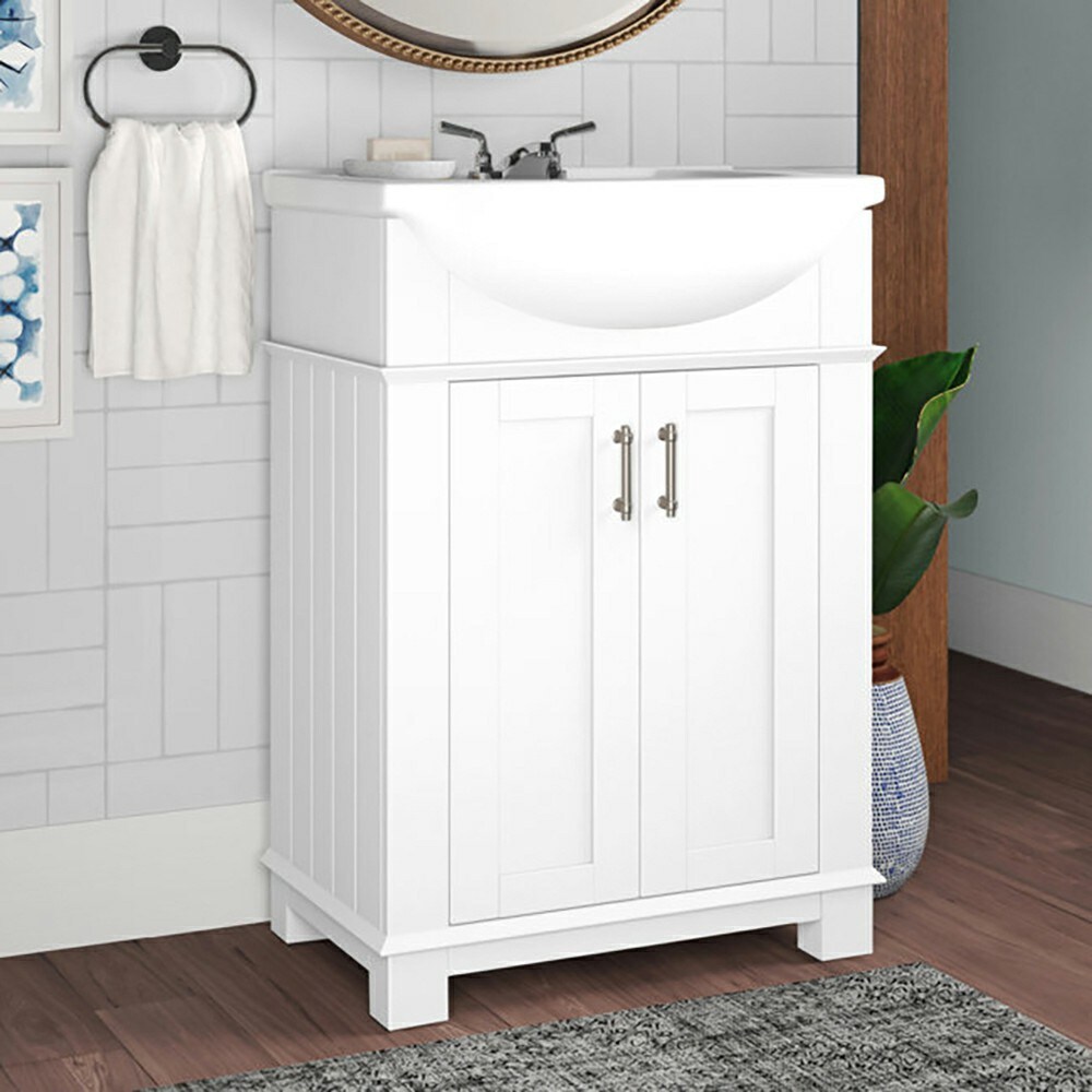 Hartford 24" White Ceramic Top Freestanding Vanity