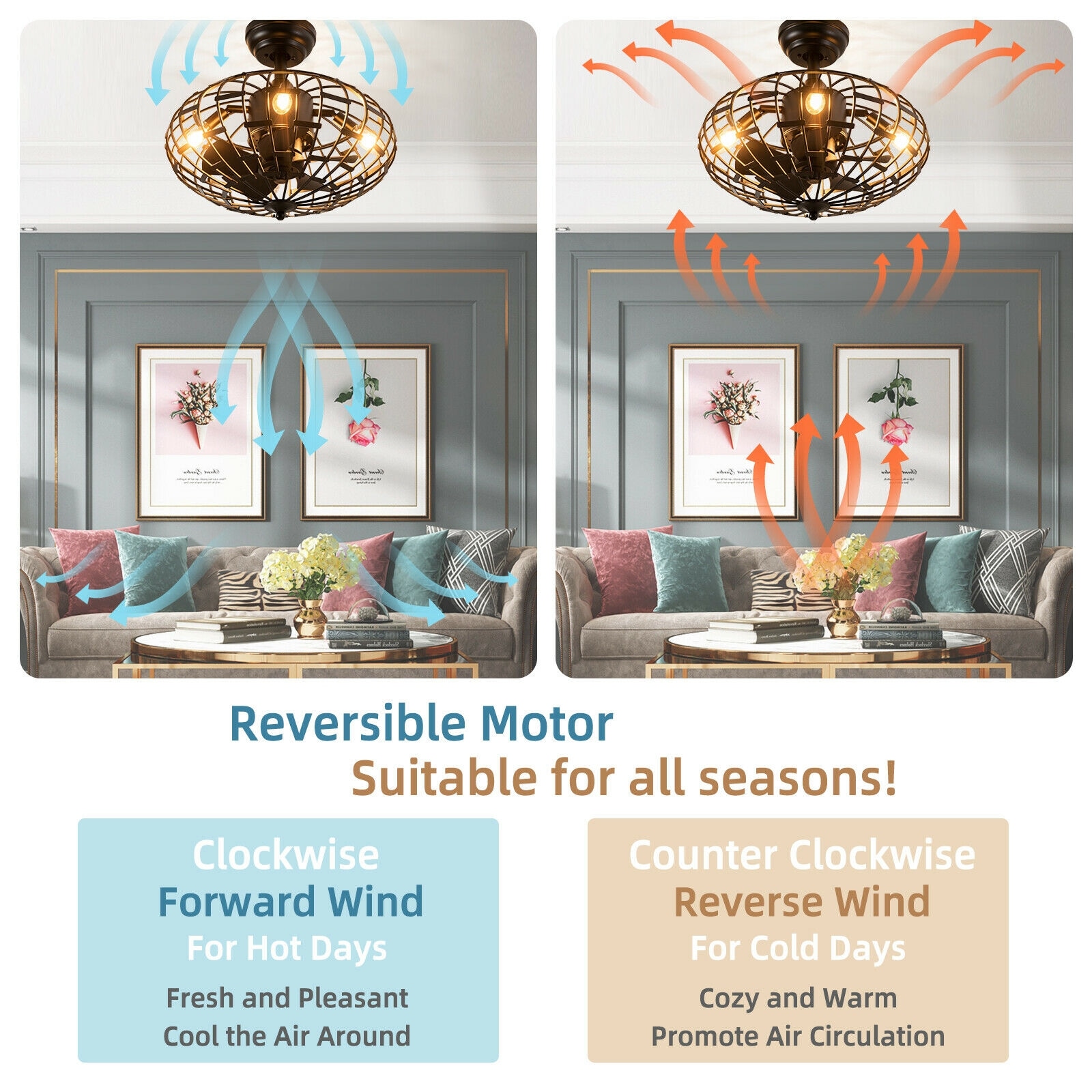 Forclover WYL2-C5266DK Ceiling-Fans - View #6
