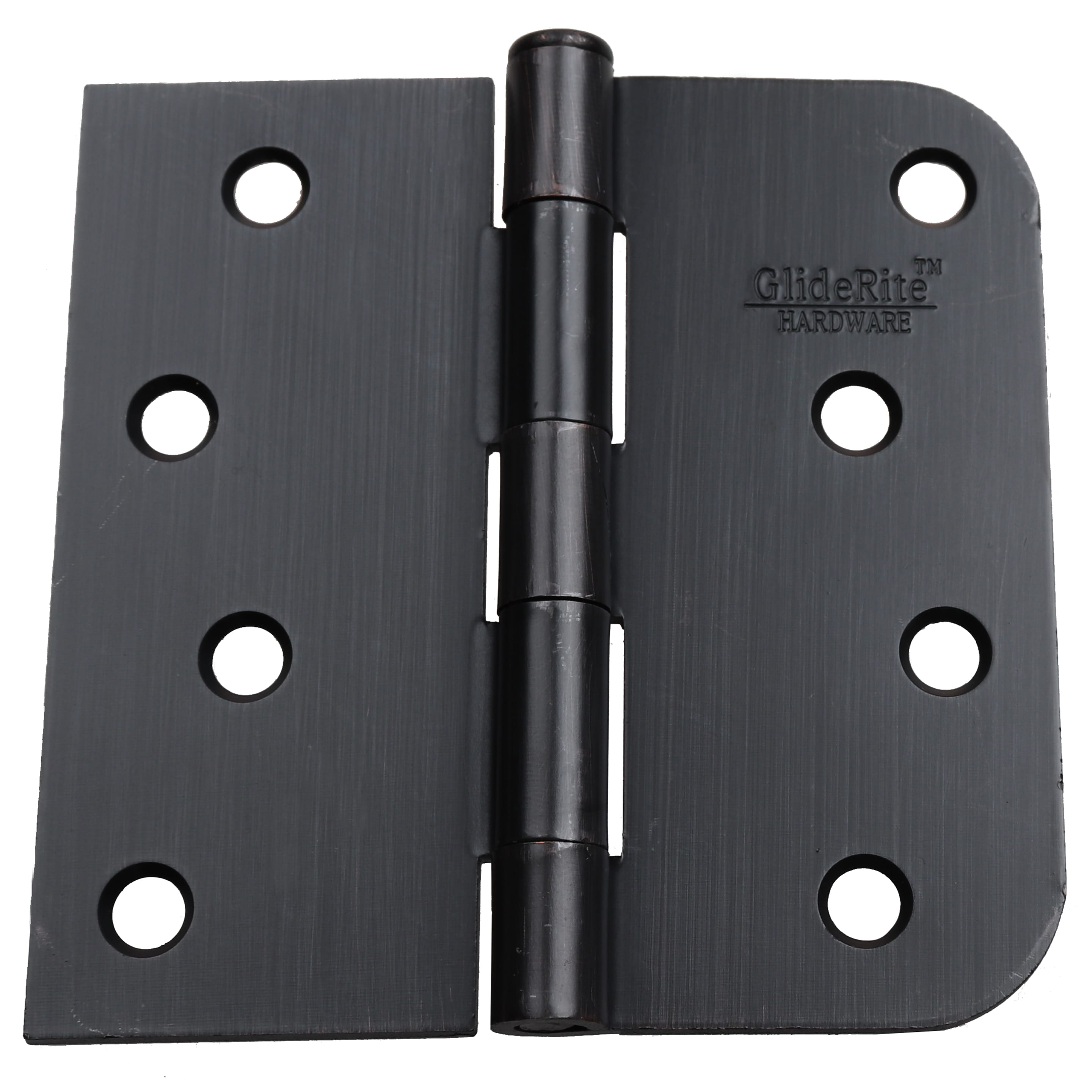 GlideRite Hardware 4 in. Square Door Hinge with 5/8 in. Corner Radius - 30 Pack #4000-SQ-58-ORB-30