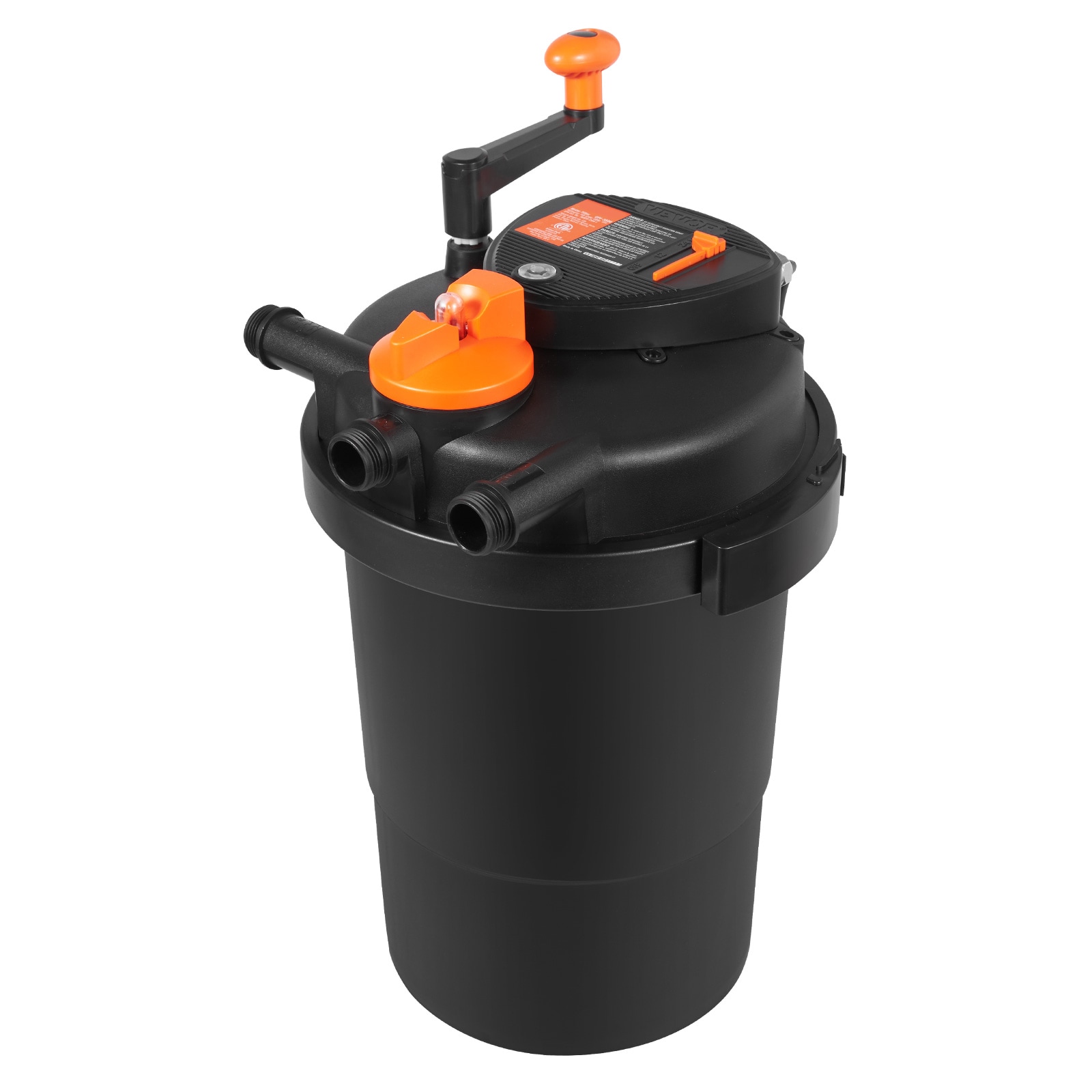 GIVIMO Bio Pressure Pond Filter for Up to 2000-Gal Ponds with 13W UV-C Light 1840-GPH Flow Pressurized Pond Filter for Koi Fish Pool Garden Water